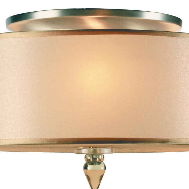 Luxor 14 Inch 3 Light Flush Mount by Crystorama