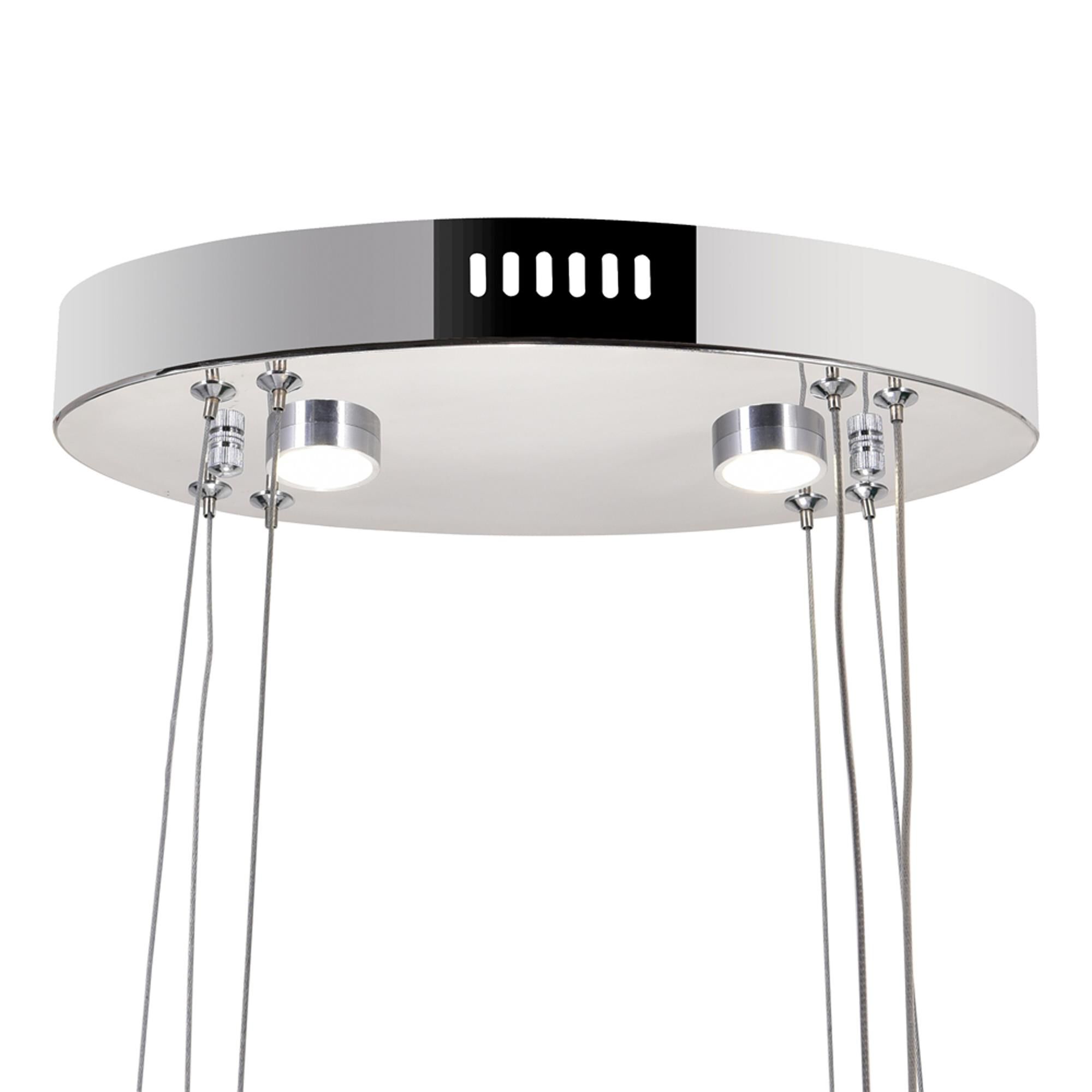 Shown in Chrome finish and K9 Clear crystal