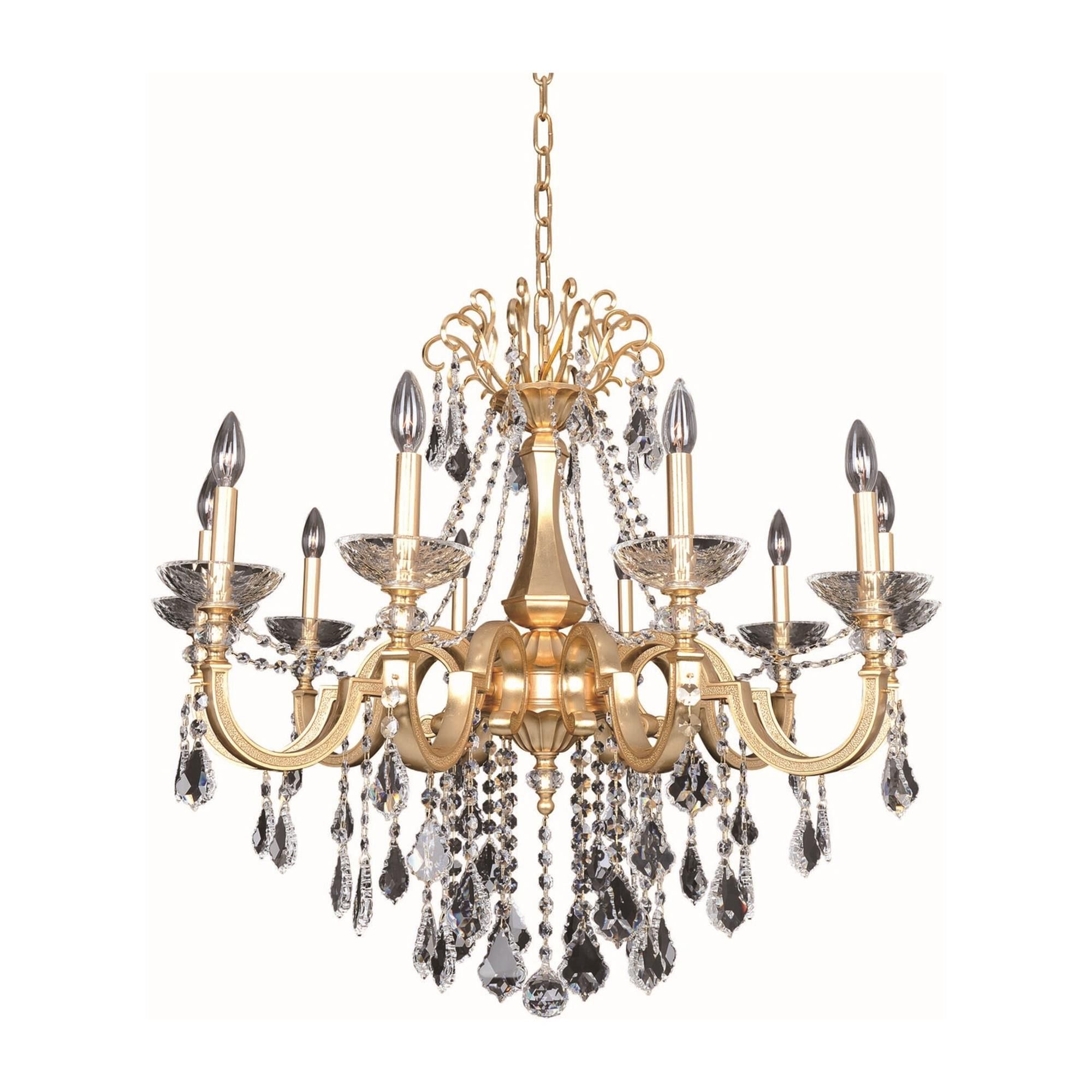 Shown in French Gold / 24k finish and Firenze Clear crystal