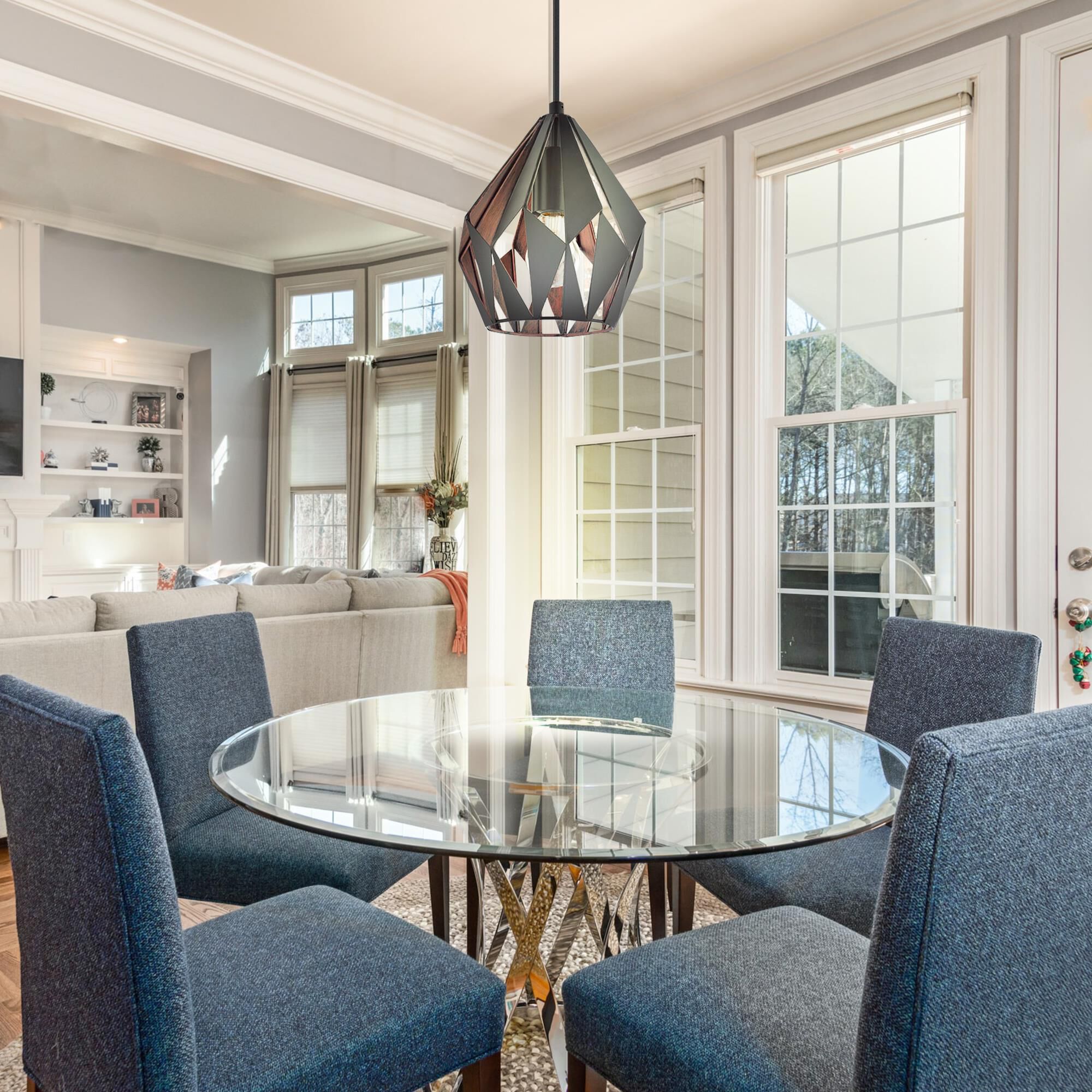 Eglo Lighting Eglo Carlton 3 7 Inch Mini Pendant