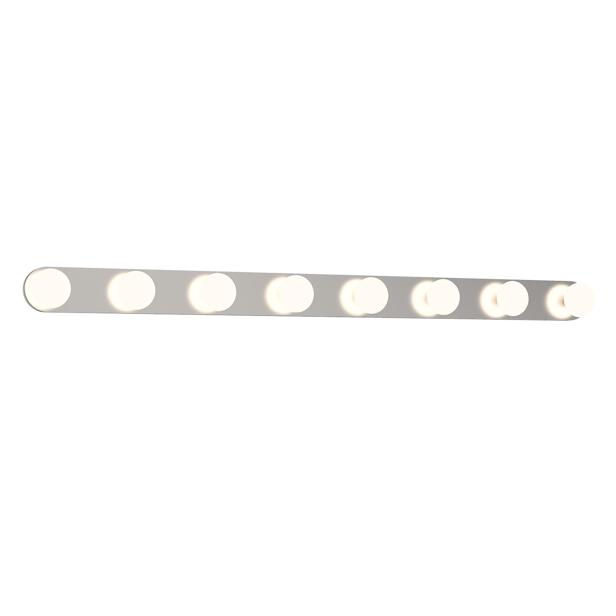 Shown in Brushed Nickel finish and Frosted Acrylic glass
