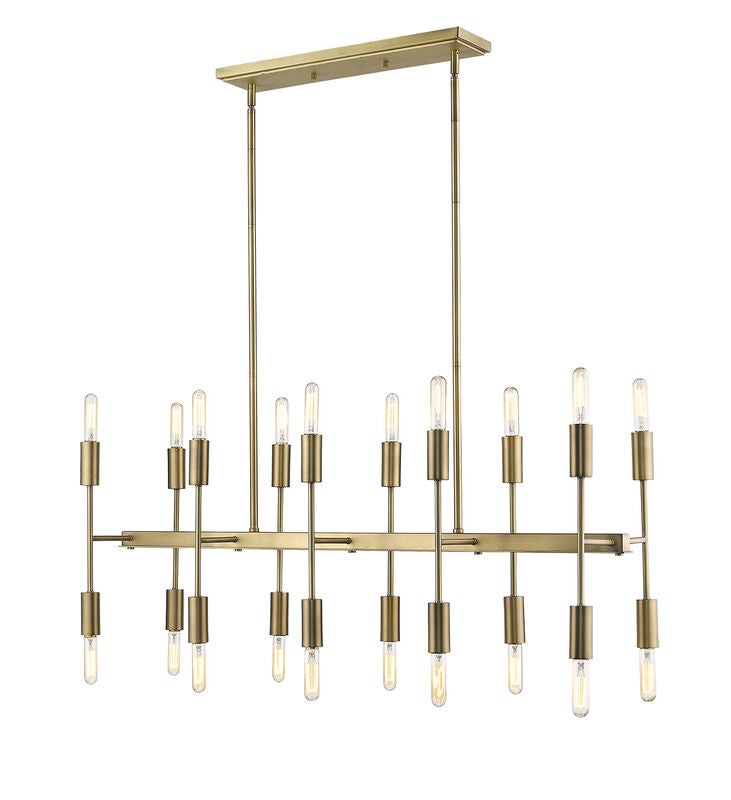 Perret 46 Inch 20 Light Linear Suspension Light by Trend Lighting