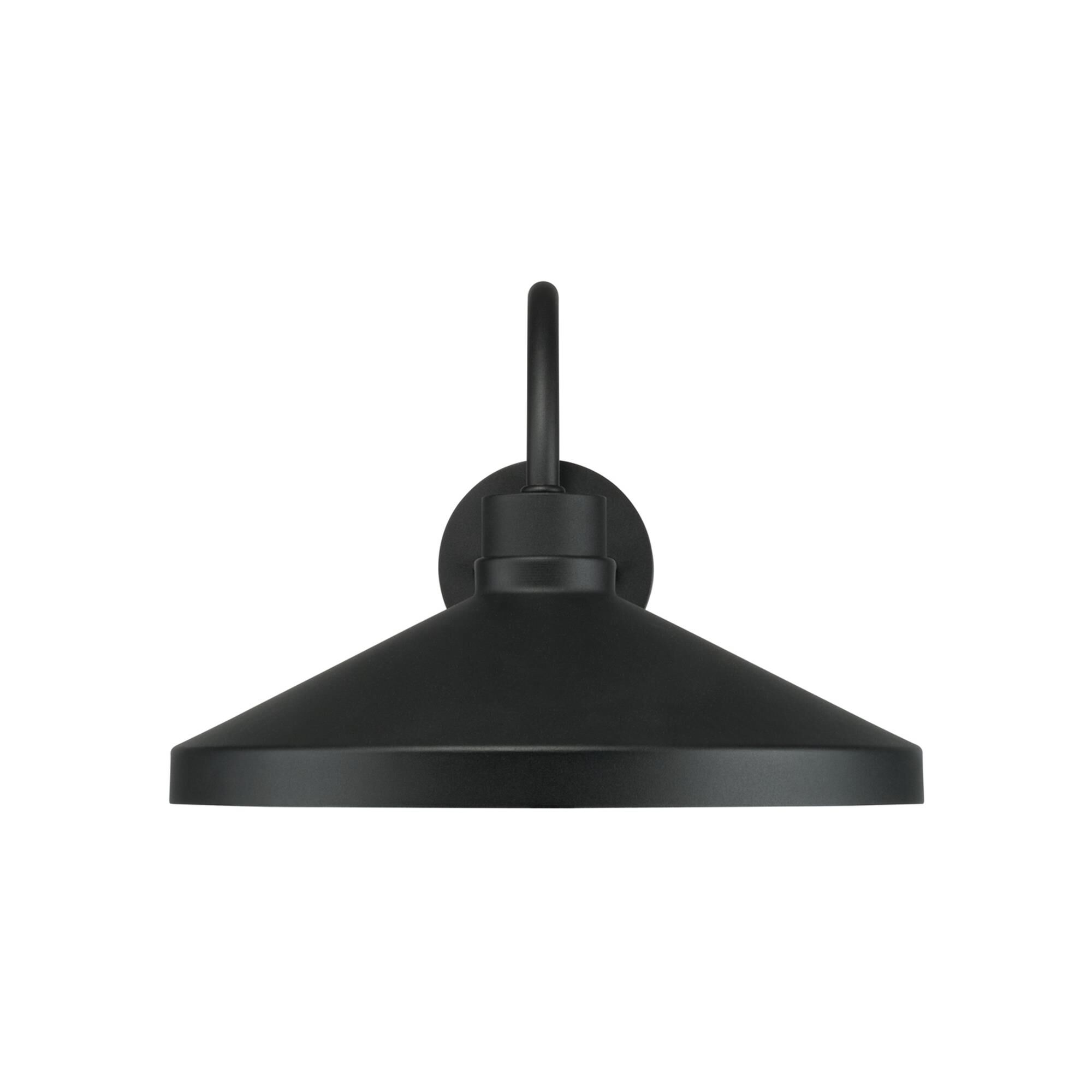 Shown in Black finish and Metal with White Interior shade