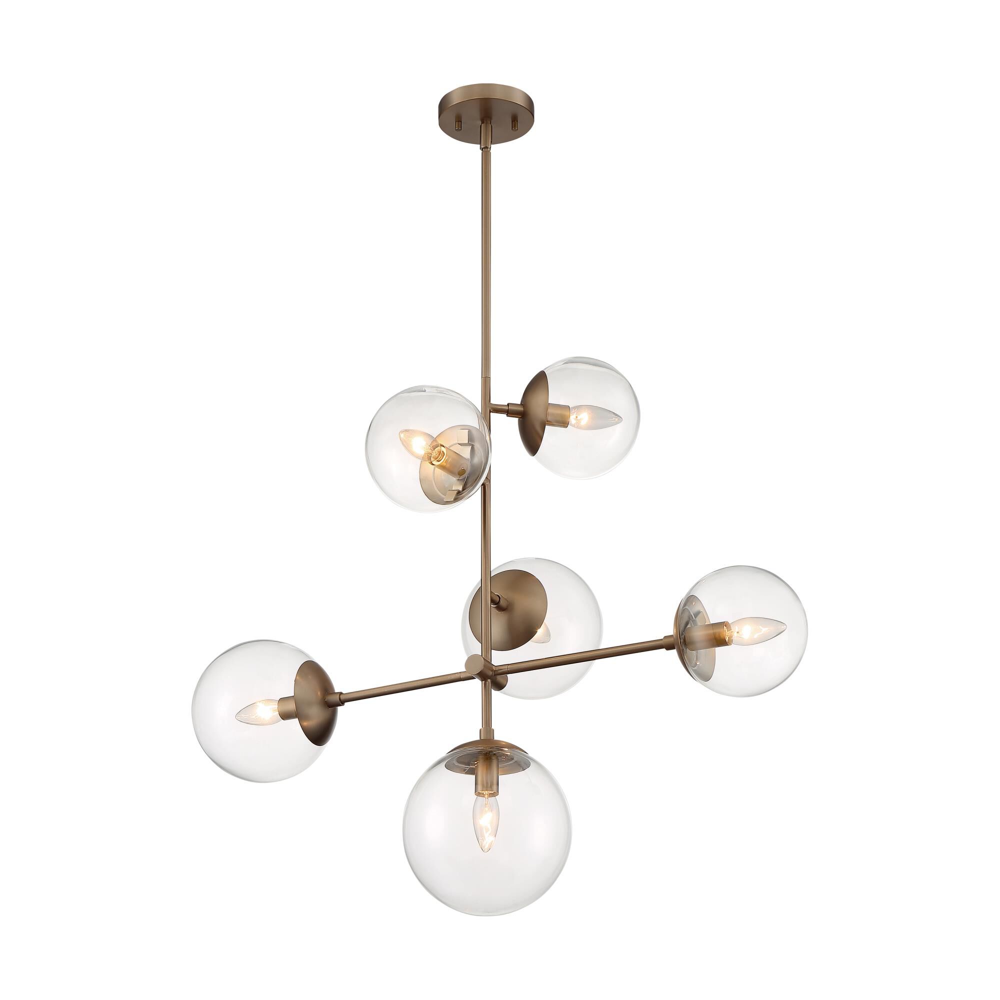 Sky 31 Inch 6 Light Mini Chandelier by Nuvo Lighting