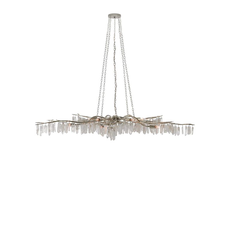 Aviva Stanoff Forest Light 62 Inch 10 Light Chandelier by Currey and Company