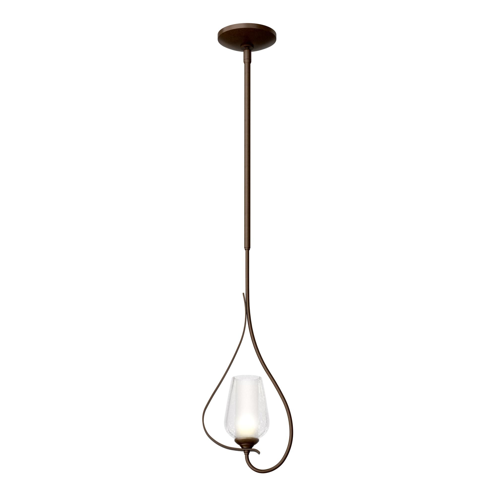 Shown in Bronze finish and Opal and Seeded glass