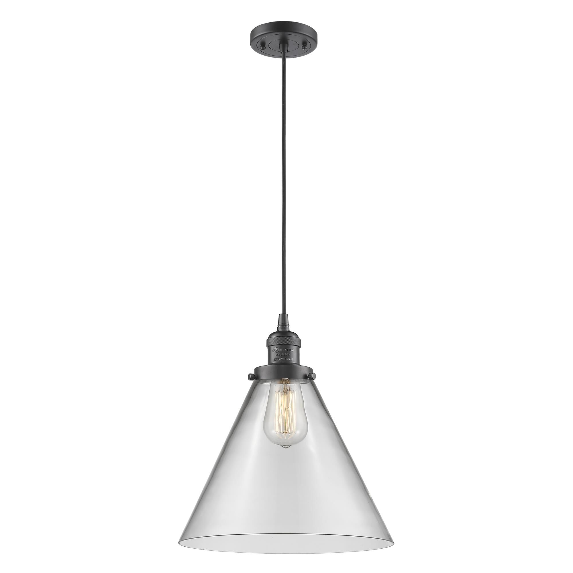 Shown in Oil Rubbed Bronze finish and Clear glass