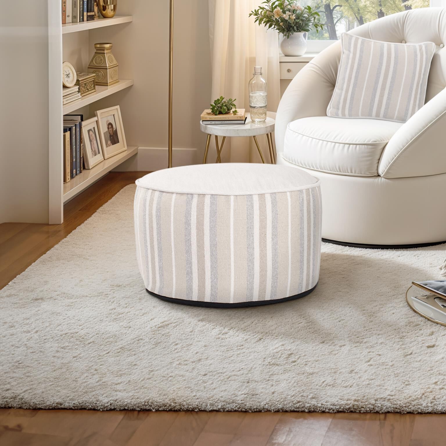 The Dune Pouf Ottoman by Howard Elliott Collection