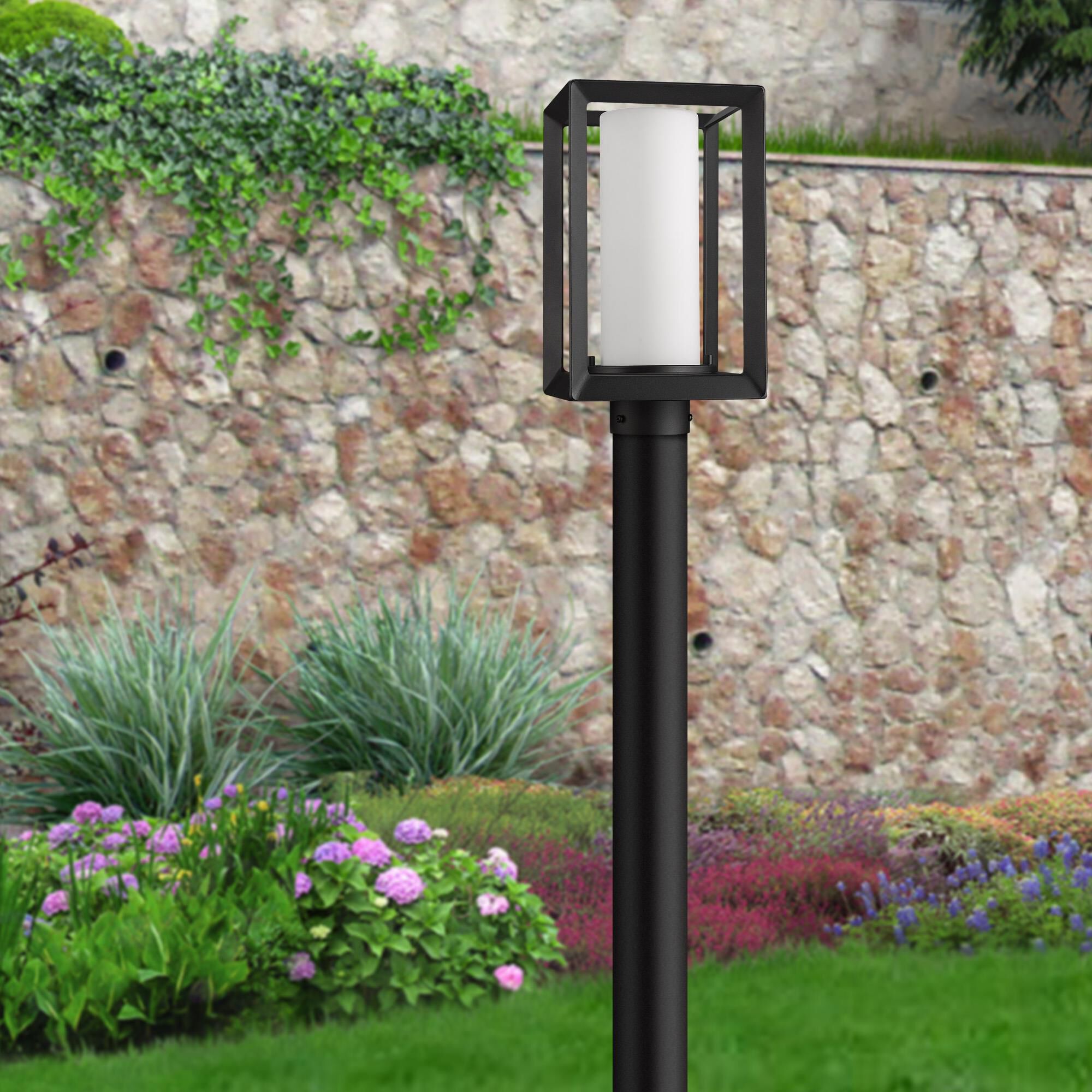 Smyth 13 Inch Outdoor Post Lamp by Golden Lighting