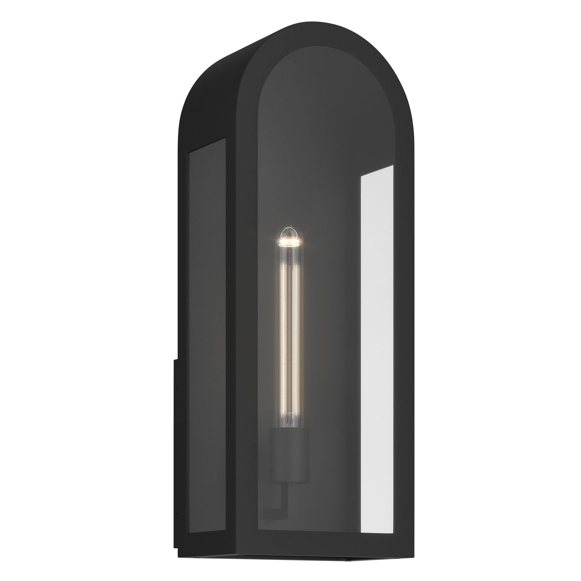 Shown in Textured Black finish and Clear glass