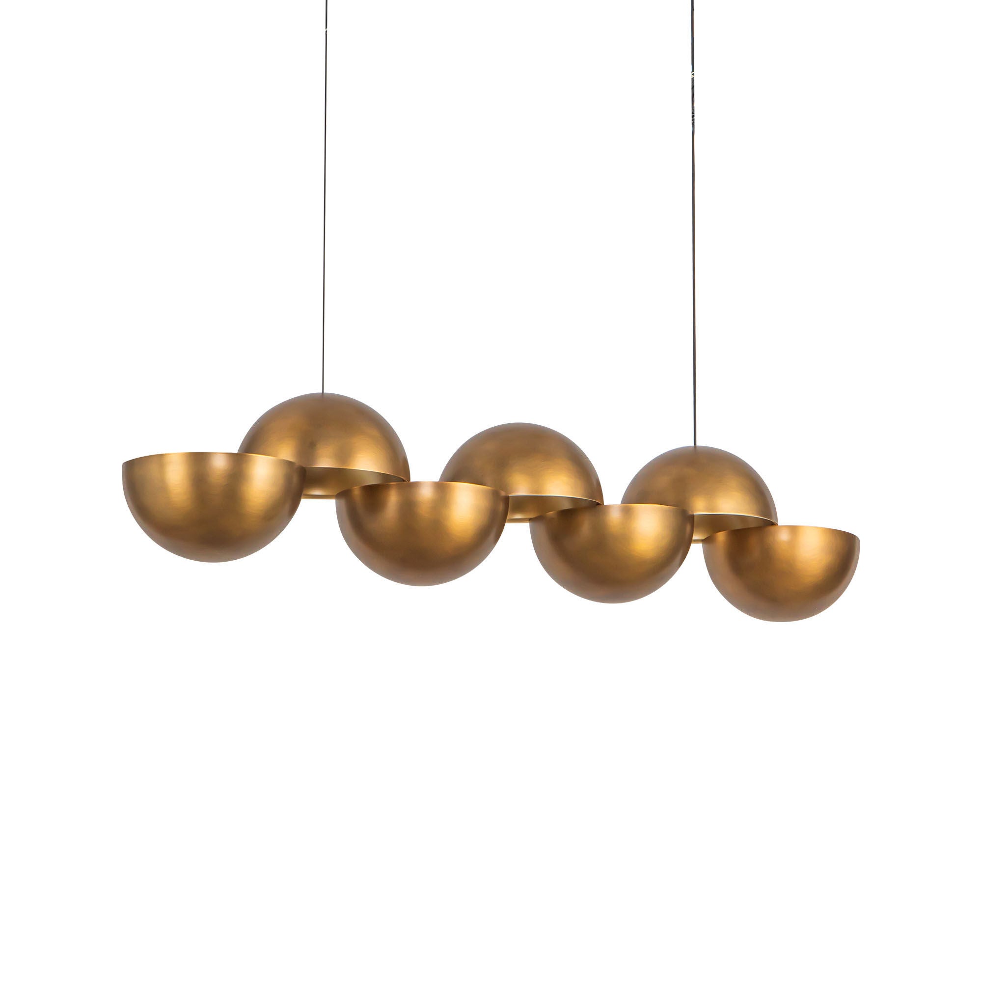 Shown in Vintage Brass finish and Steel shade