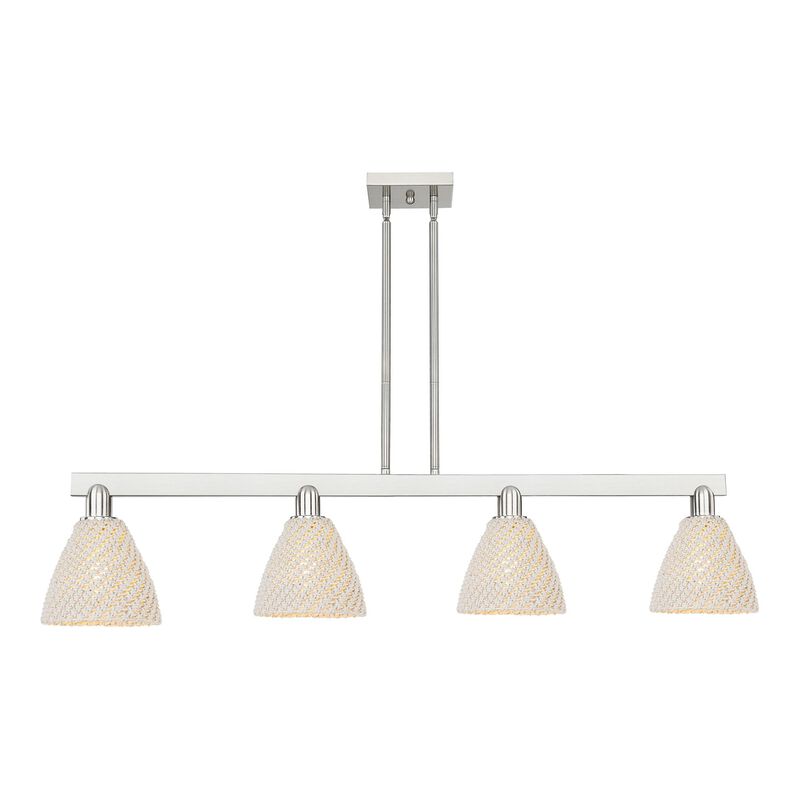 Bruno Marashlian Natural Ballston Dome 48 Inch Linear Suspension Light by Innovations Lighting