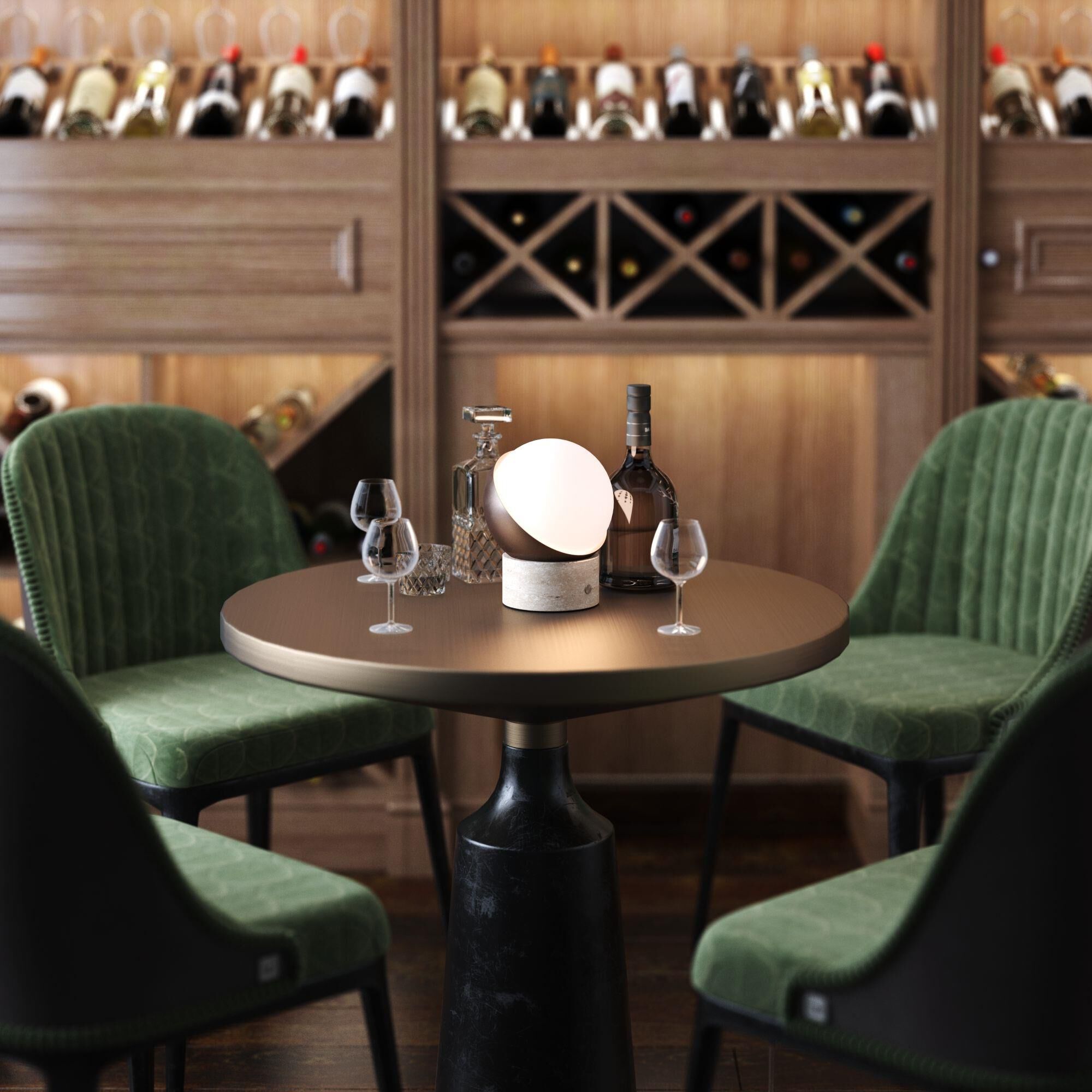 Kibun Orb 21 Inch Table Lamp by Bulbrite