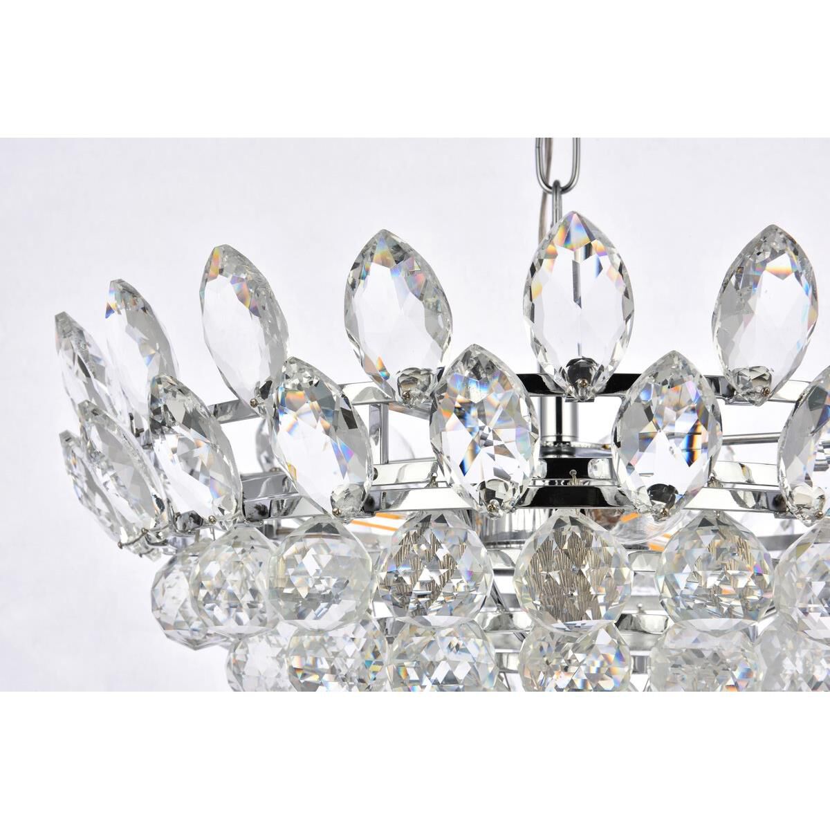 Shown in Chrome finish and Royal Cut Clear crystal