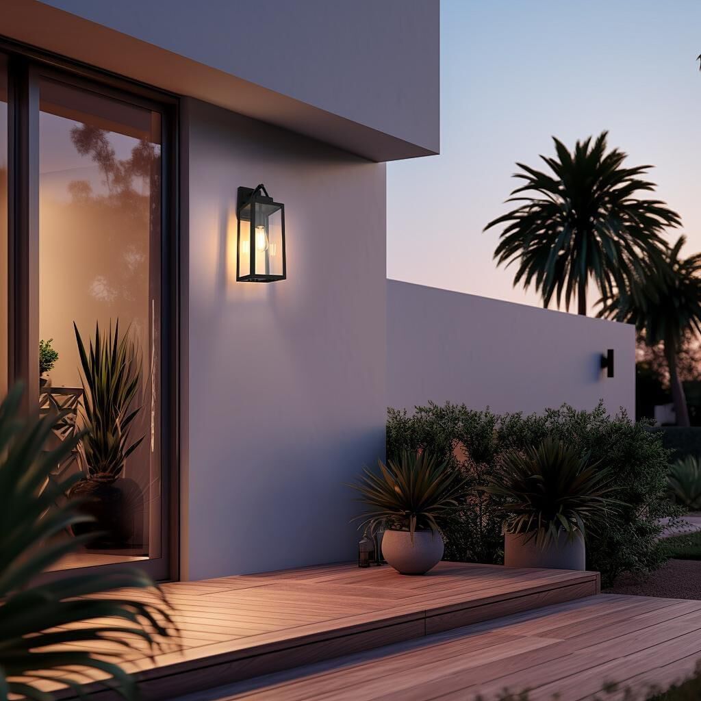 Hilton 6 Inch Outdoor Wall Light by Elegant Lighting