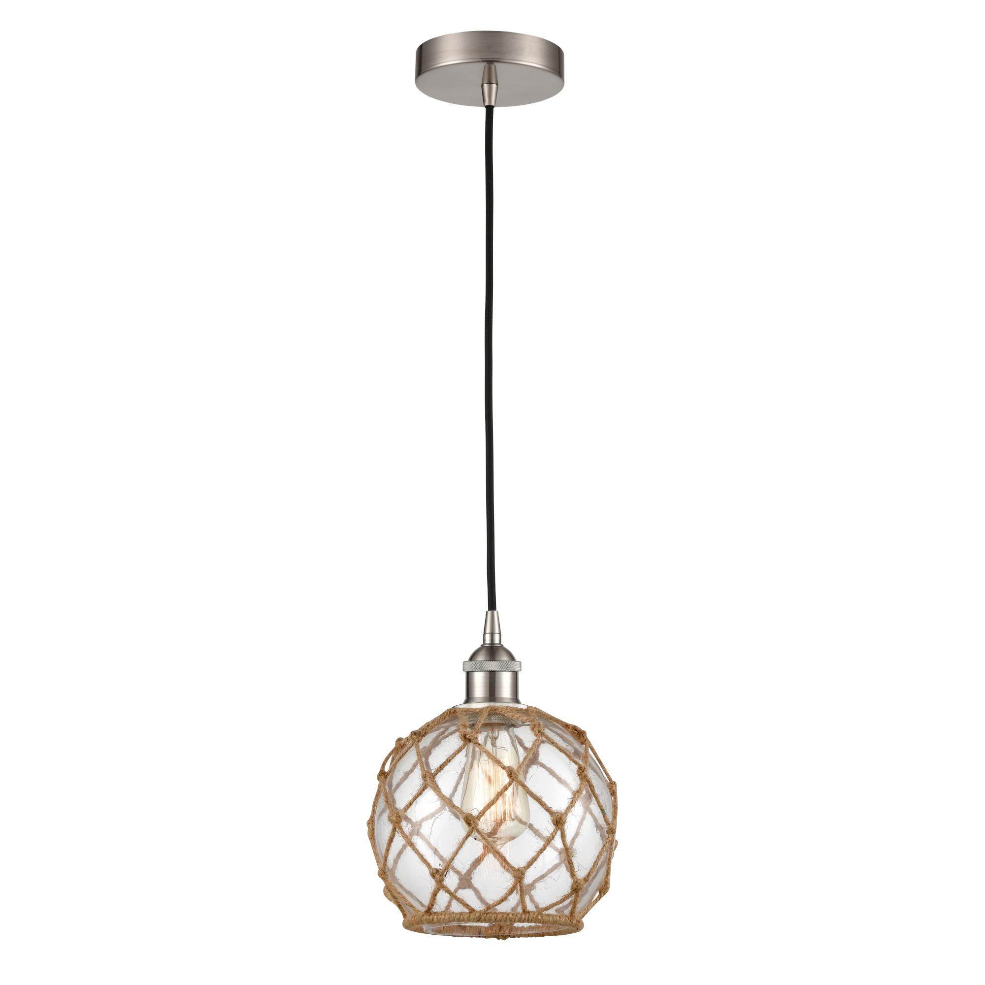 Bruno Marashlian Farmhouse Rope 8 Inch Mini Pendant by Innovations Lighting