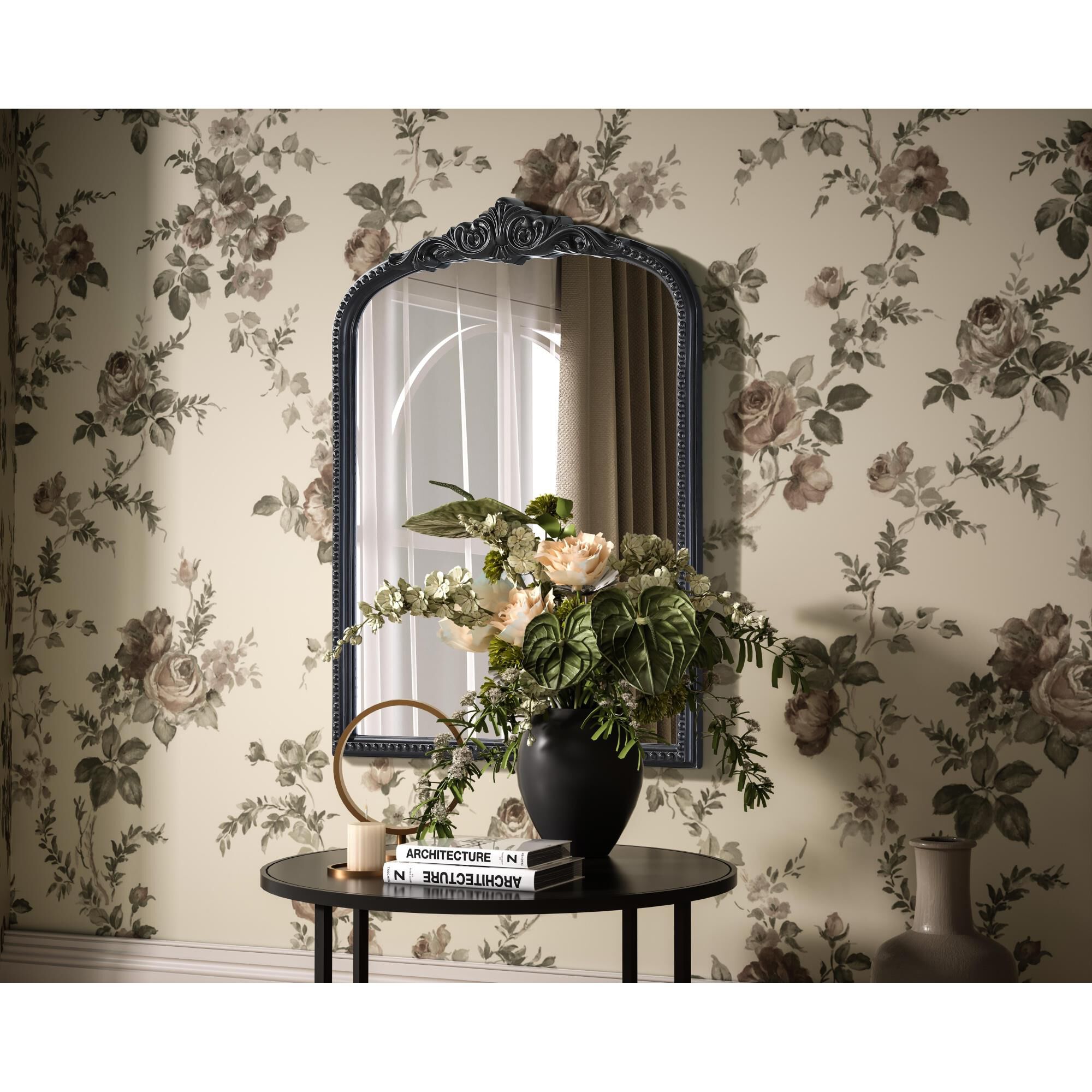 Naomi 36 Inch Decorative Mirror by Elegant Decor