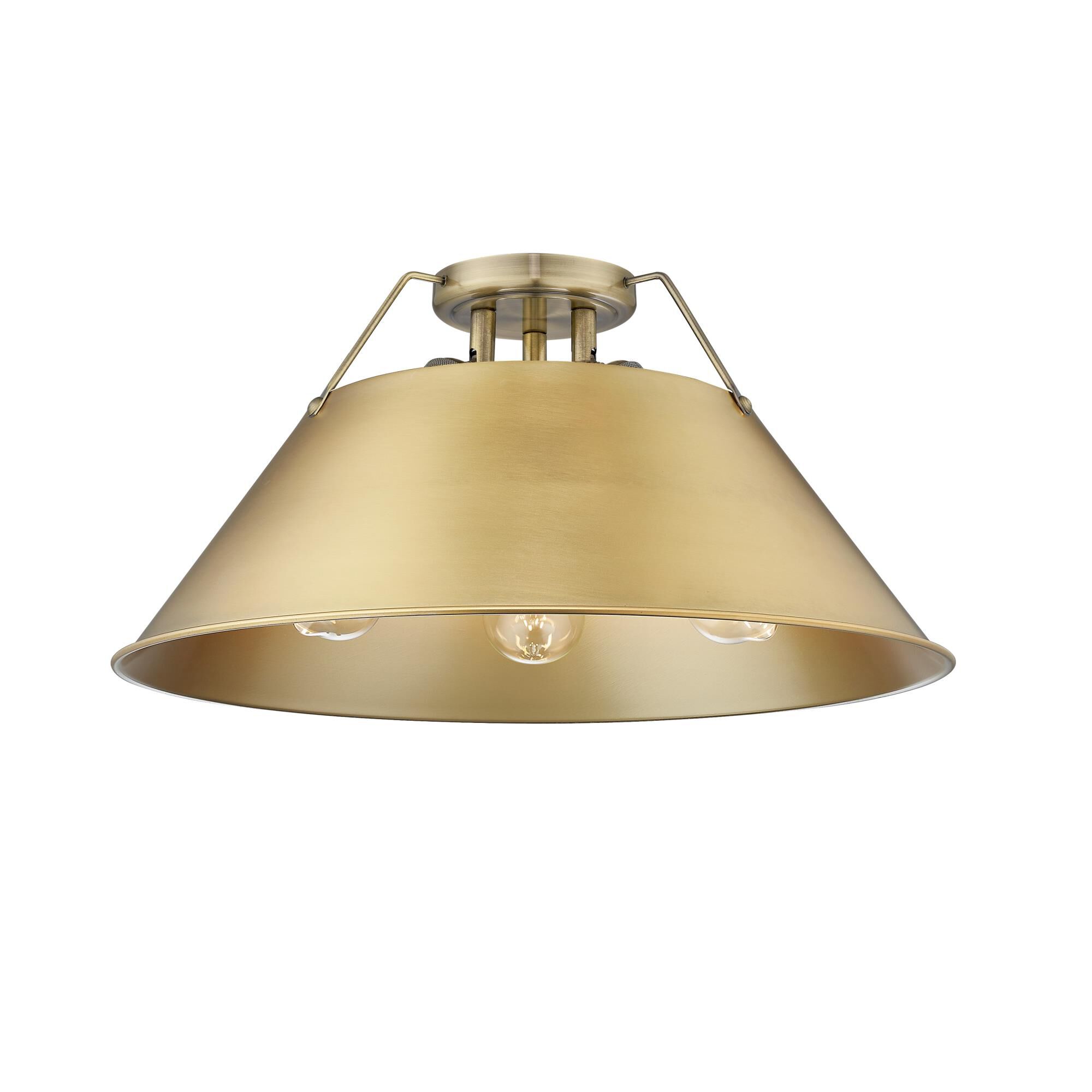 Orwell 19 Inch Semi Flush Mount by Golden Lighting