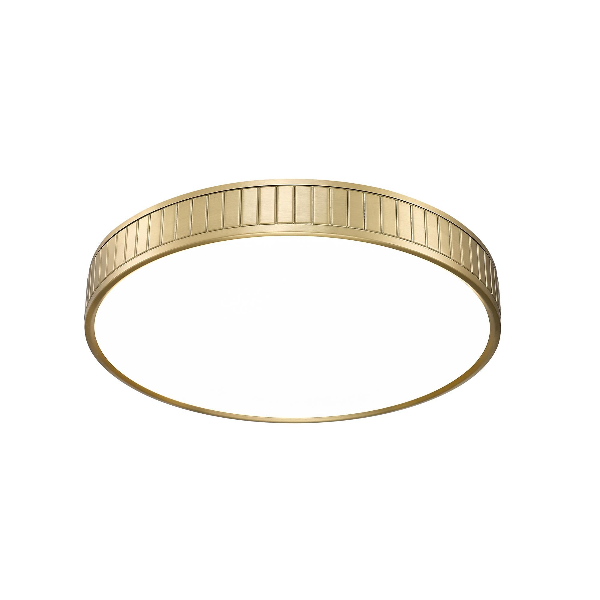 Shown in Modern Gold finish and Frosted glass and Frosted shade