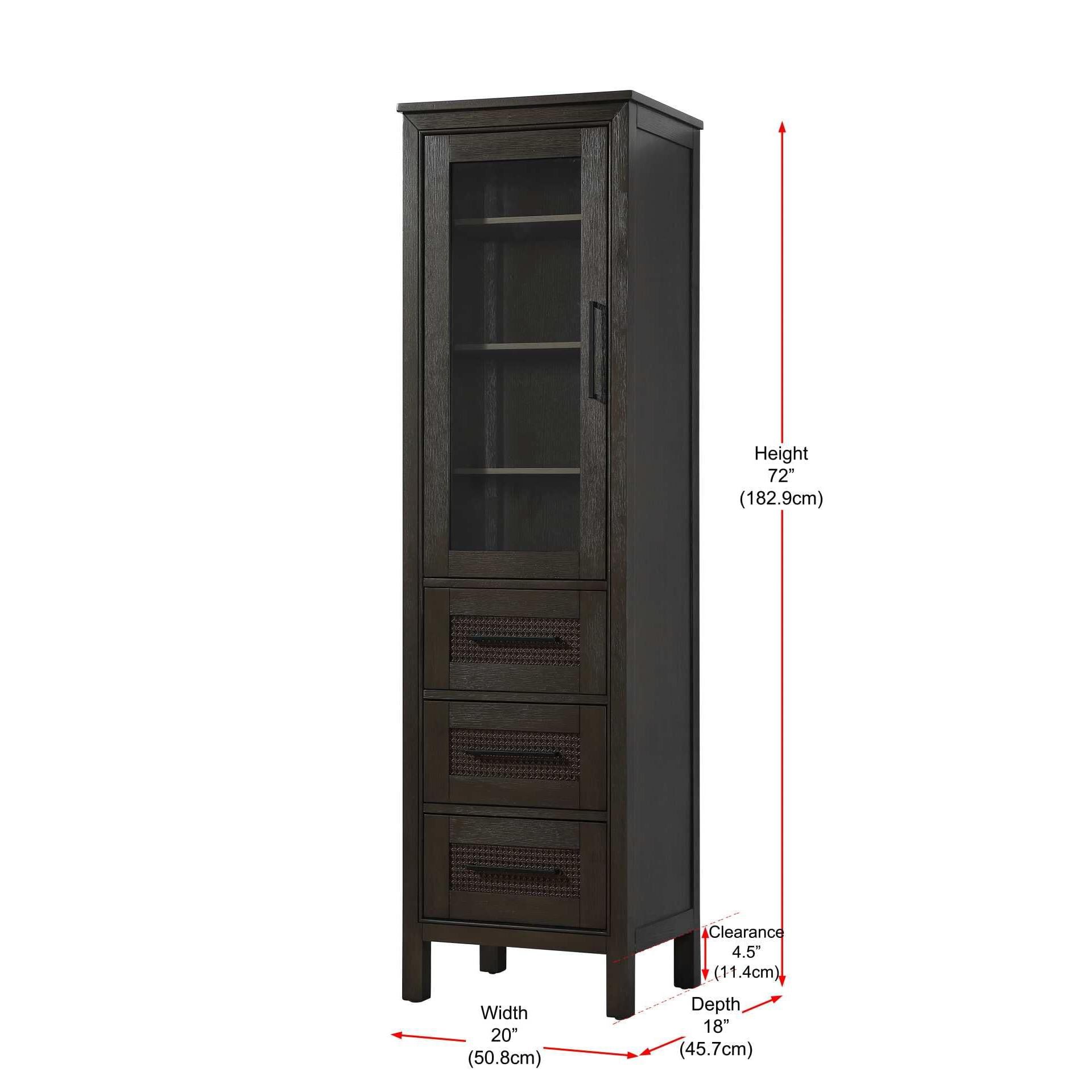 Alina 72 Inch Storage Cabinet by Elegant Decor
