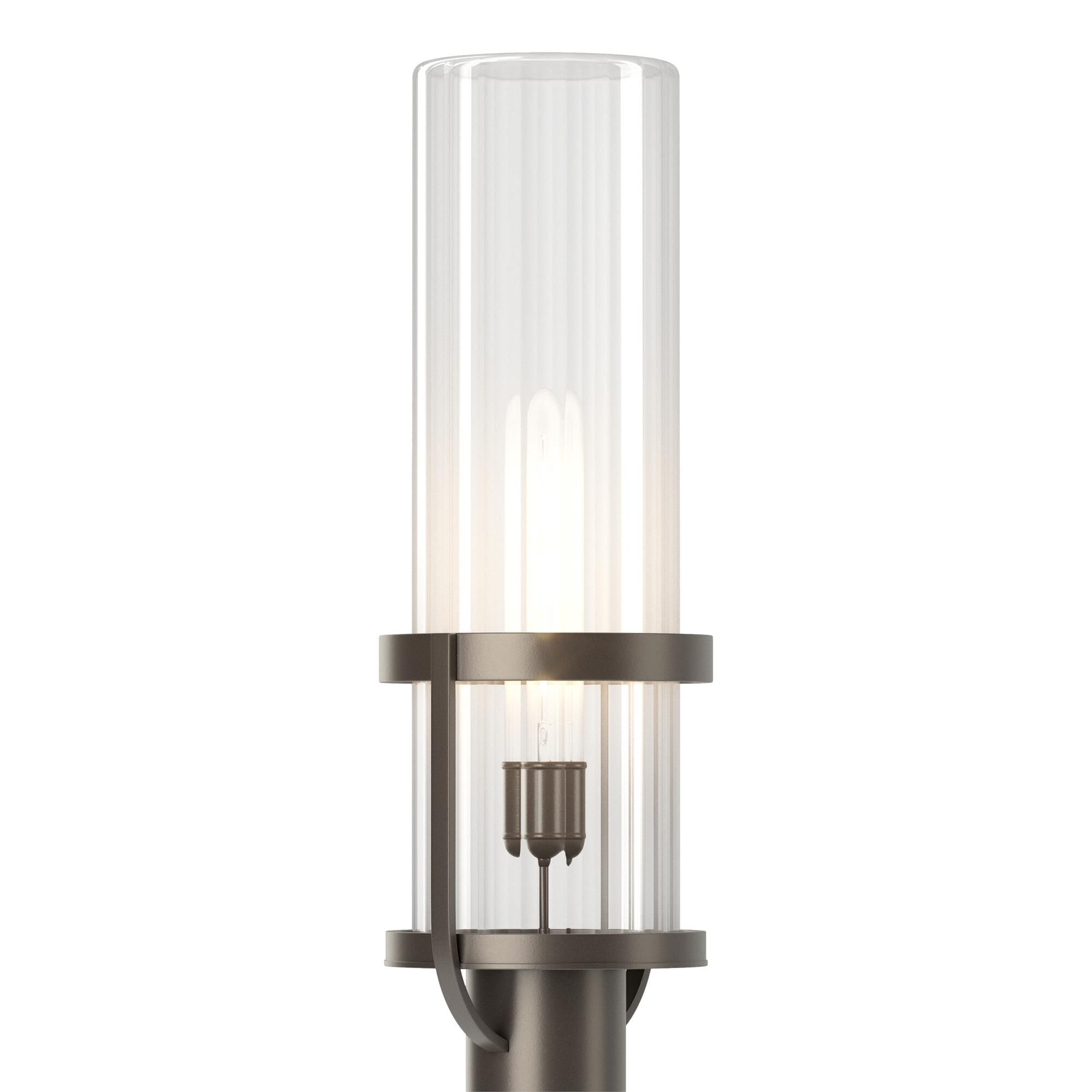 Shown in Coastal Dark Smoke finish and Clear glass and Clear Glass shade