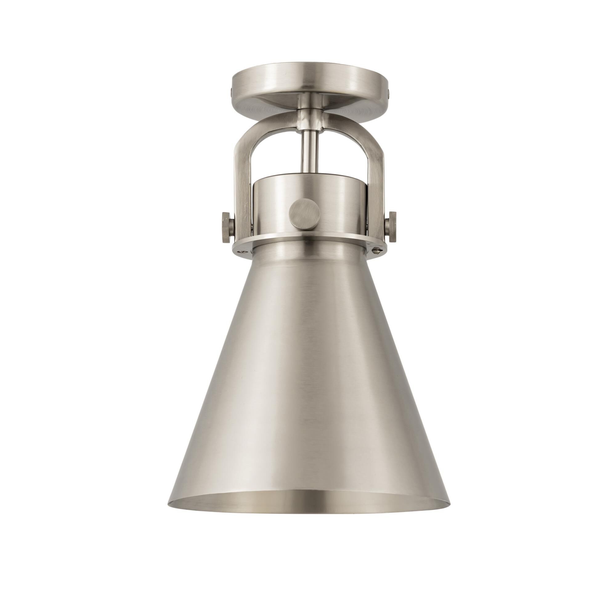 Shown in Satin Nickel finish and Satin Nickel shade