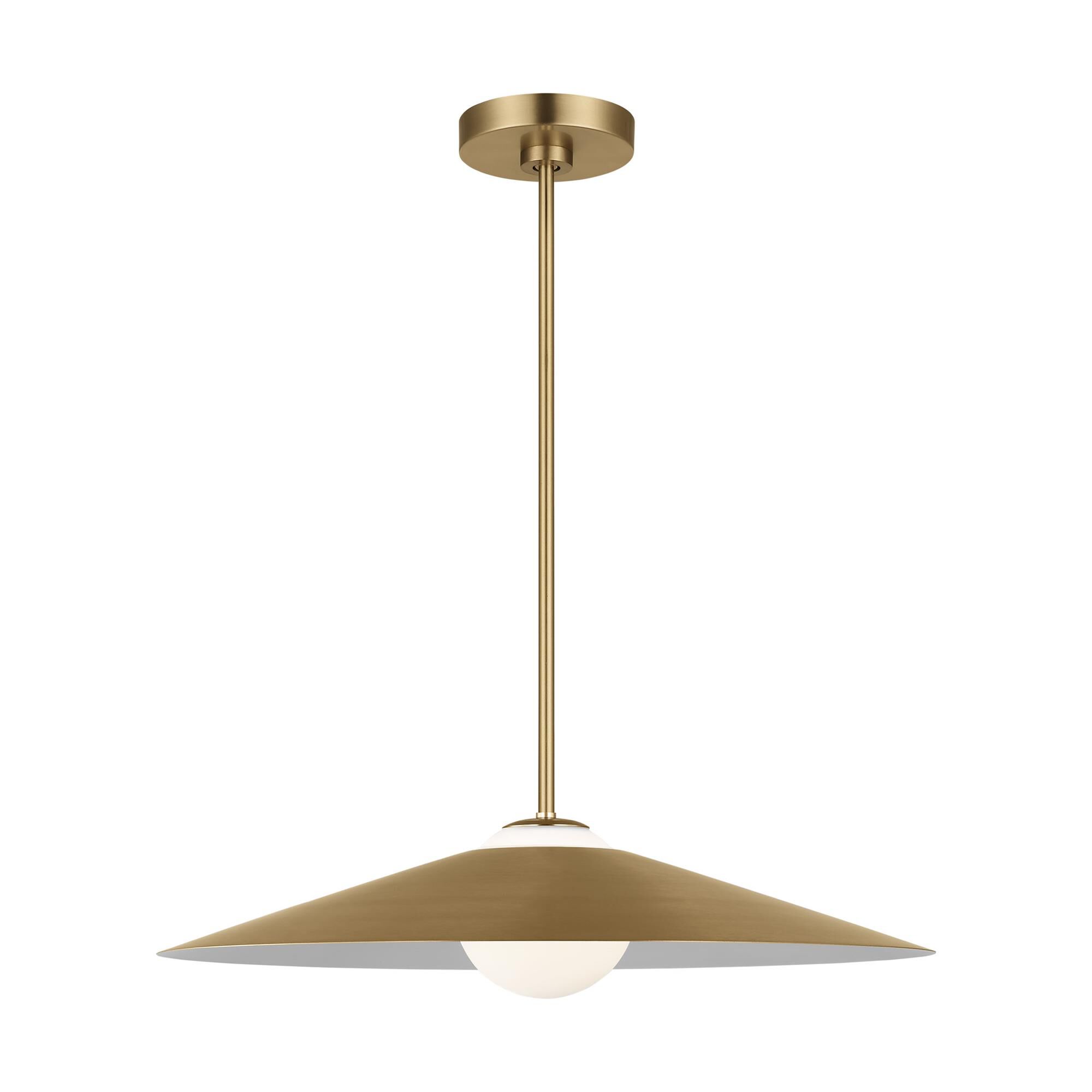 Shown in Satin Brass finish and Satin Brass glass