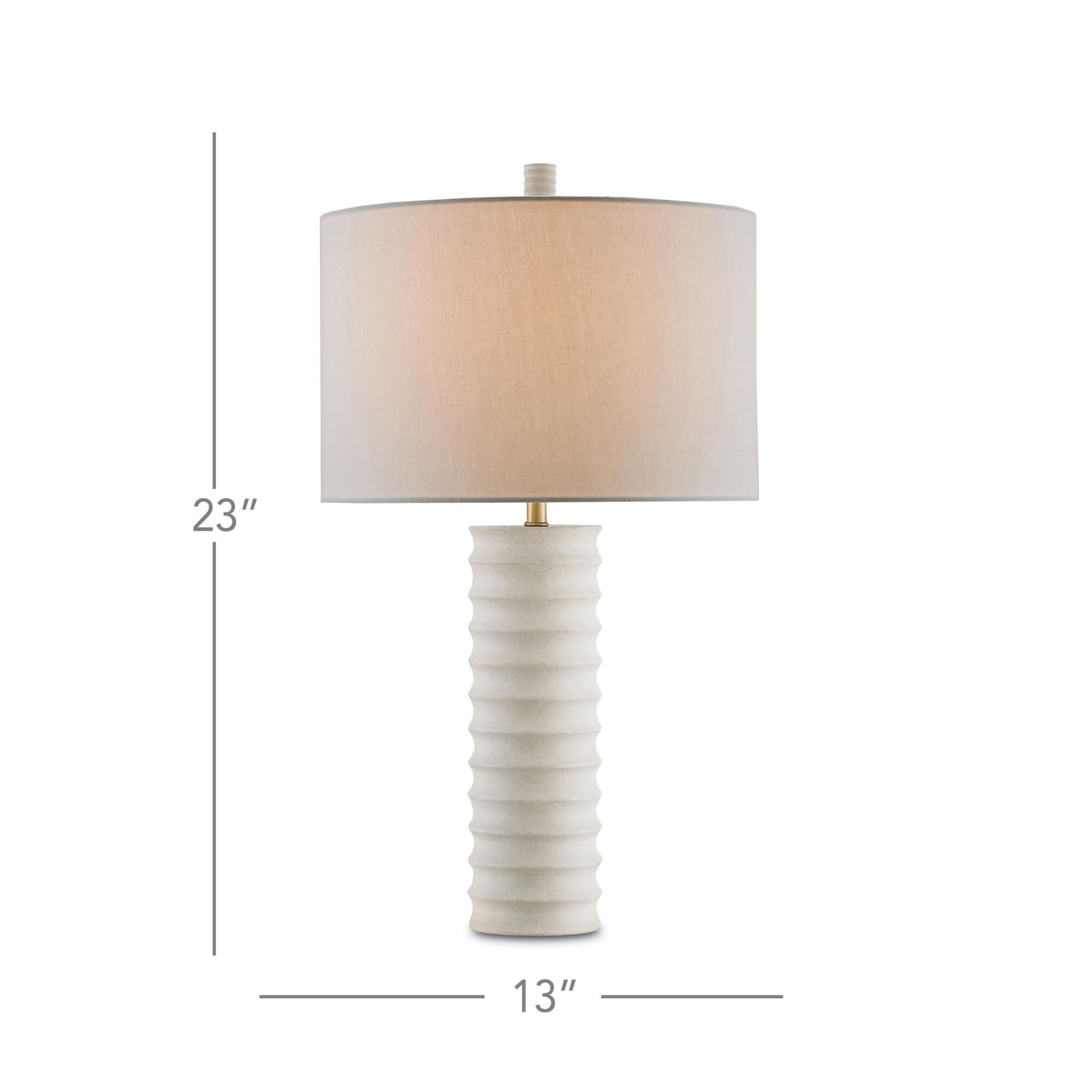 Snowdrop Table Lamp by Currey and Company
