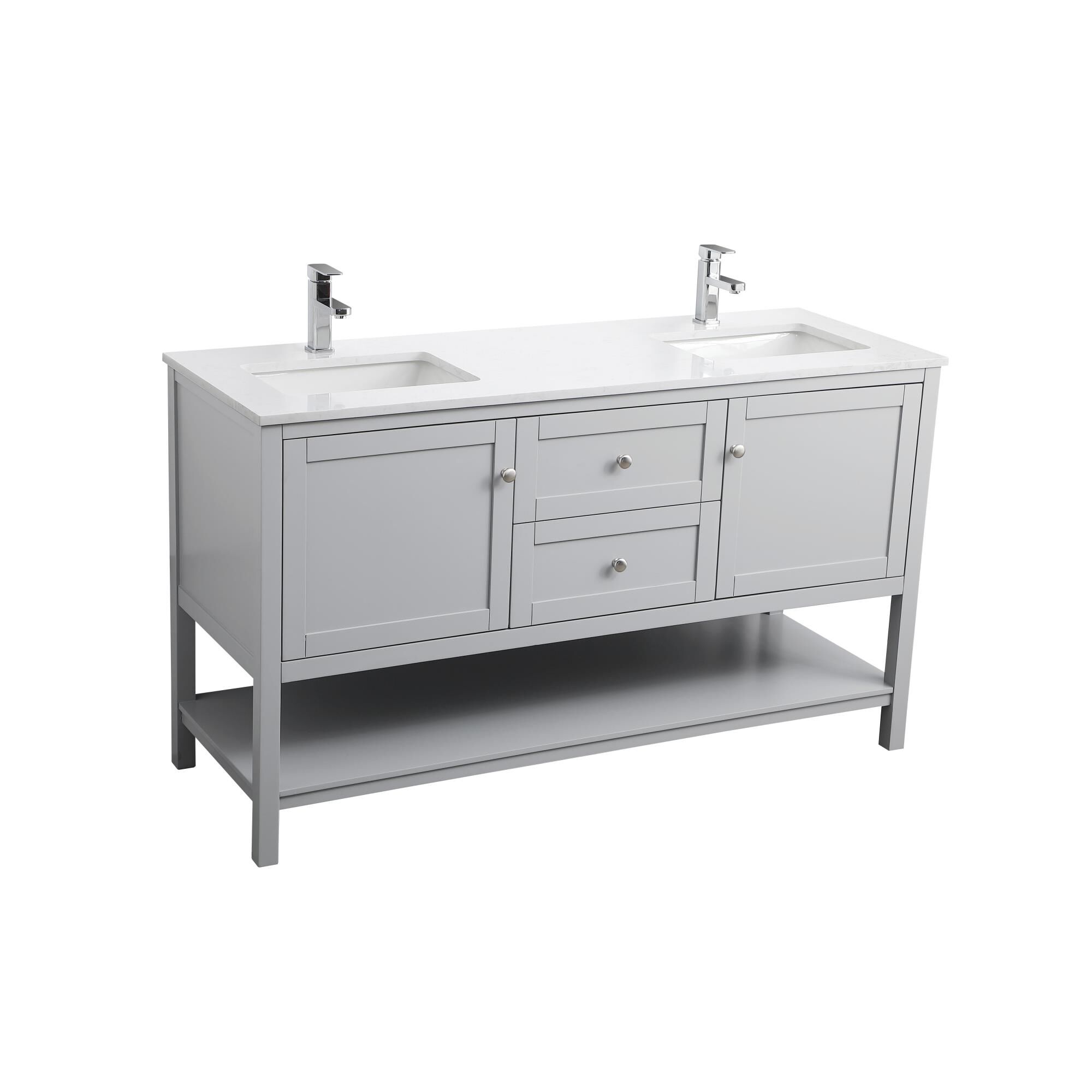 Heath 60 Inch Bath Vanity by Elegant Decor