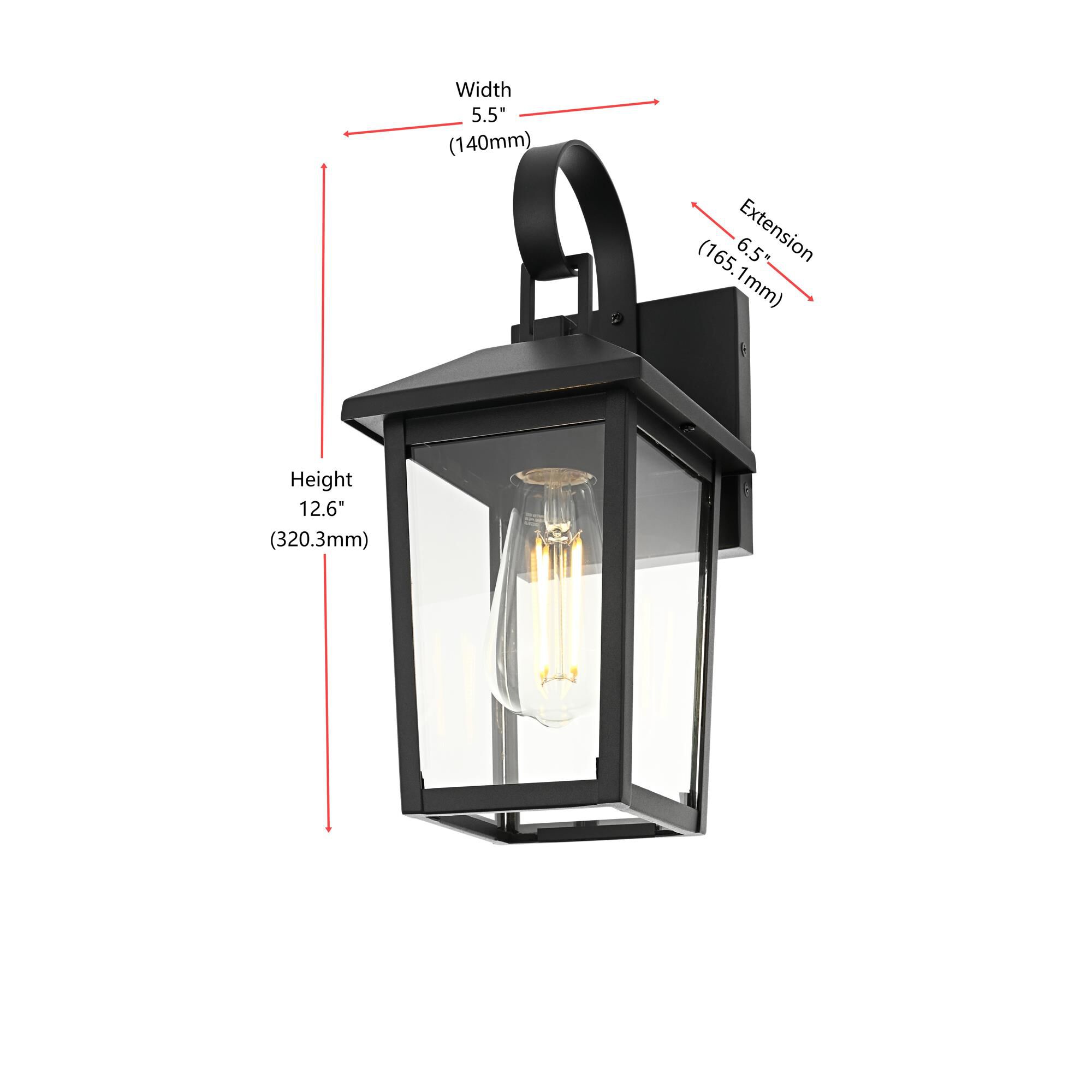 Shown in Black finish