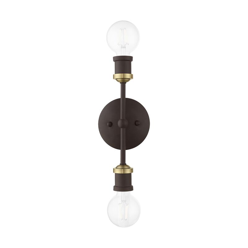 Lansdale 12 Inch 2 Light Bath Vanity Light by Livex Lighting