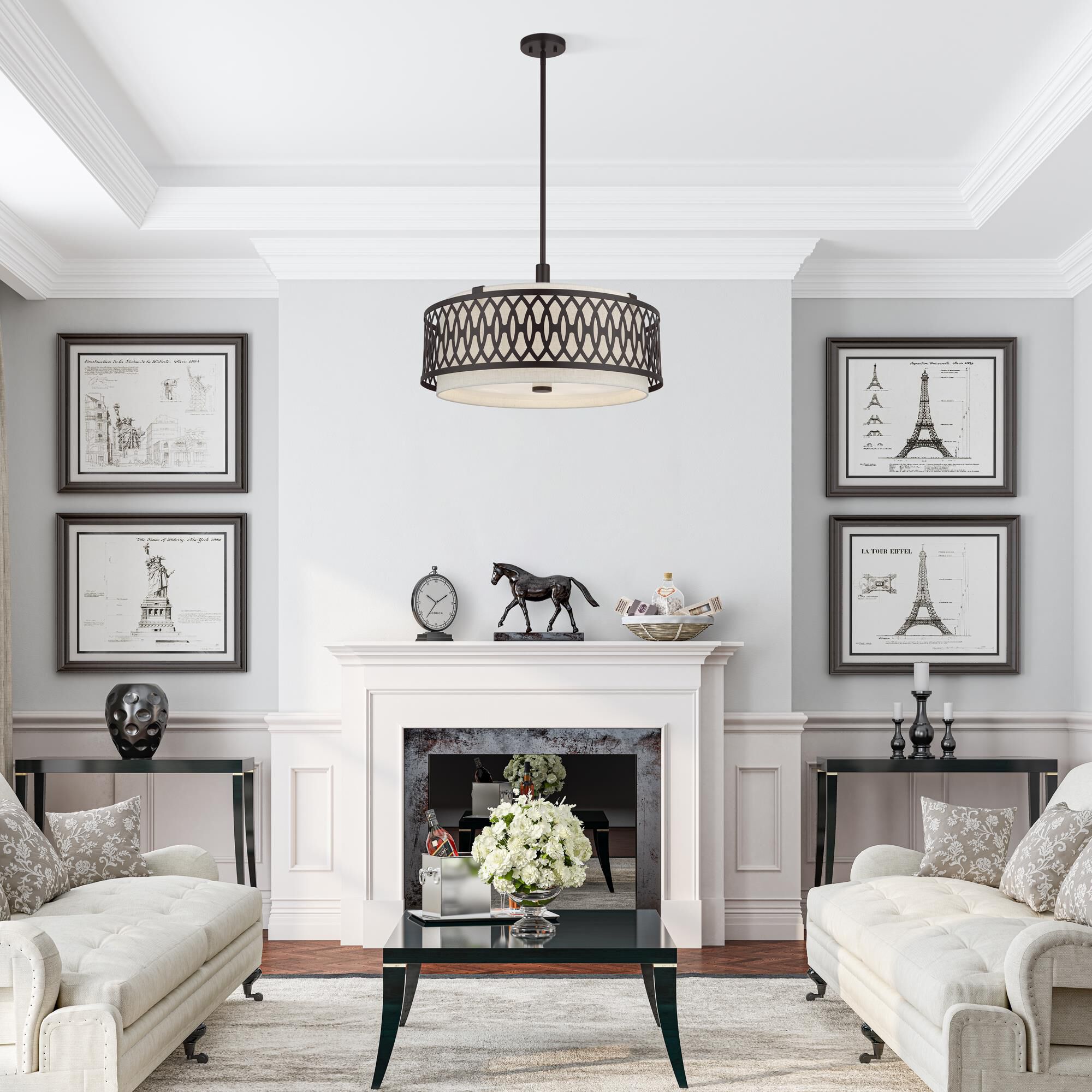 Vistaview 24 Inch Chandelier by Livex Lighting