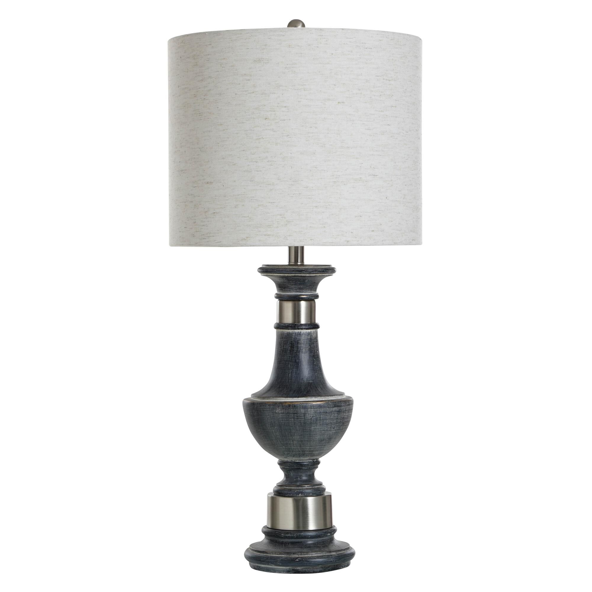 Shown in Black finish and Light Oatmeal shade