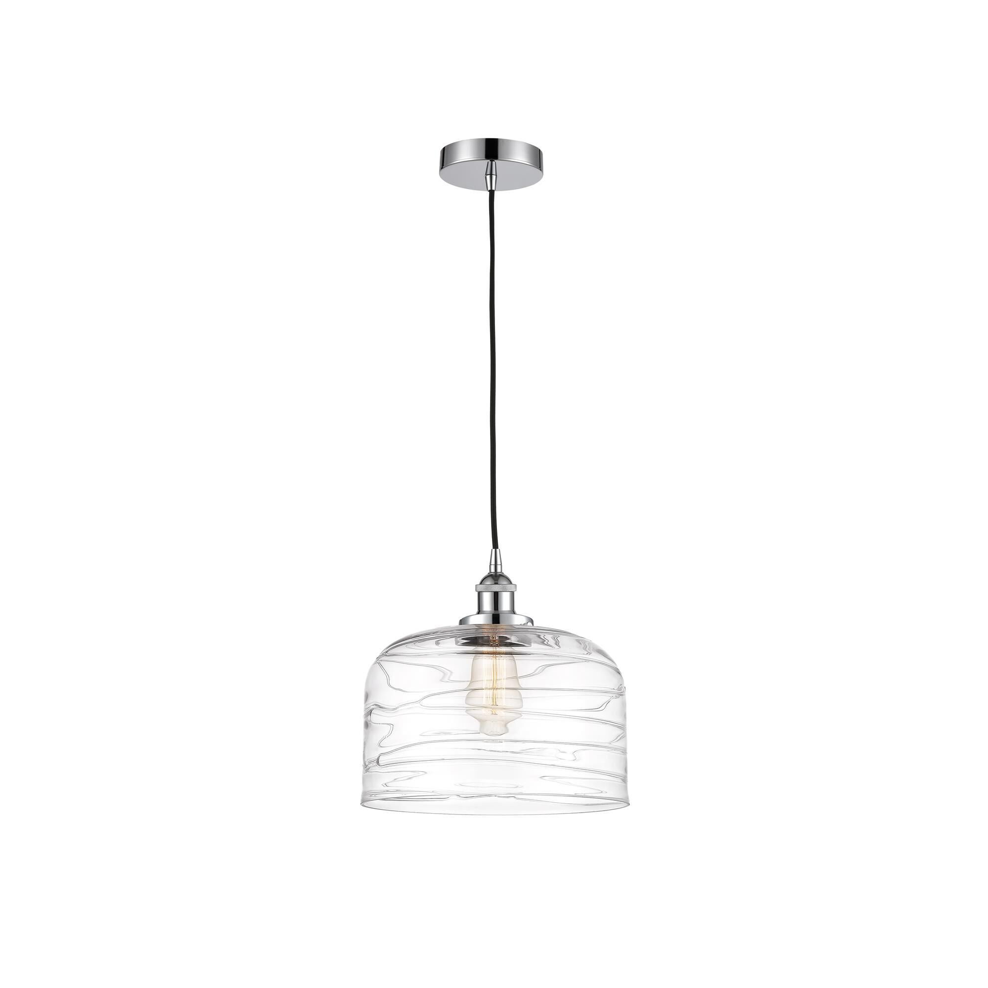 Shown in Polished Chrome finish and Clear glass