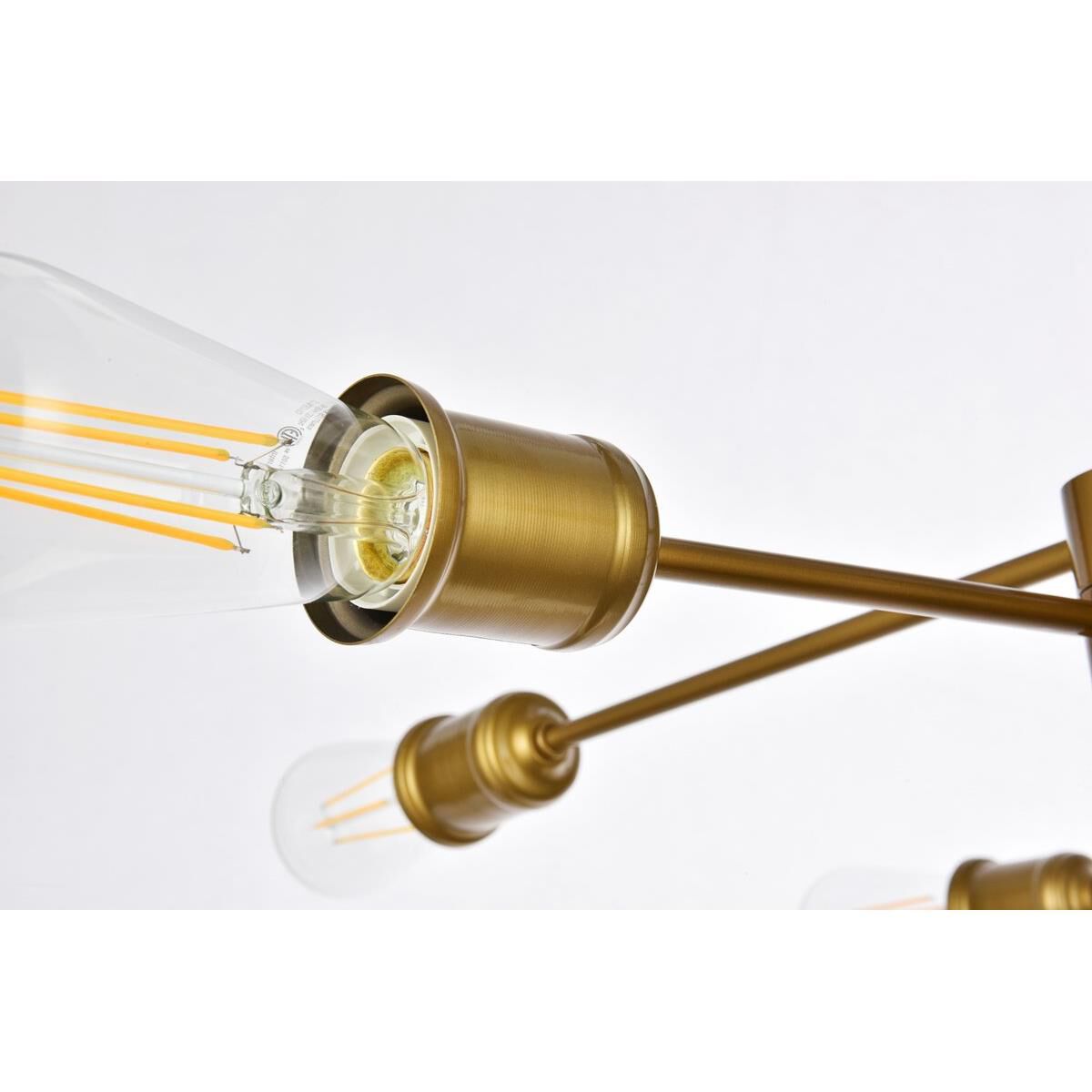 Xavier 31 Inch 6 Light Linear Suspension Light by Elegant Lighting