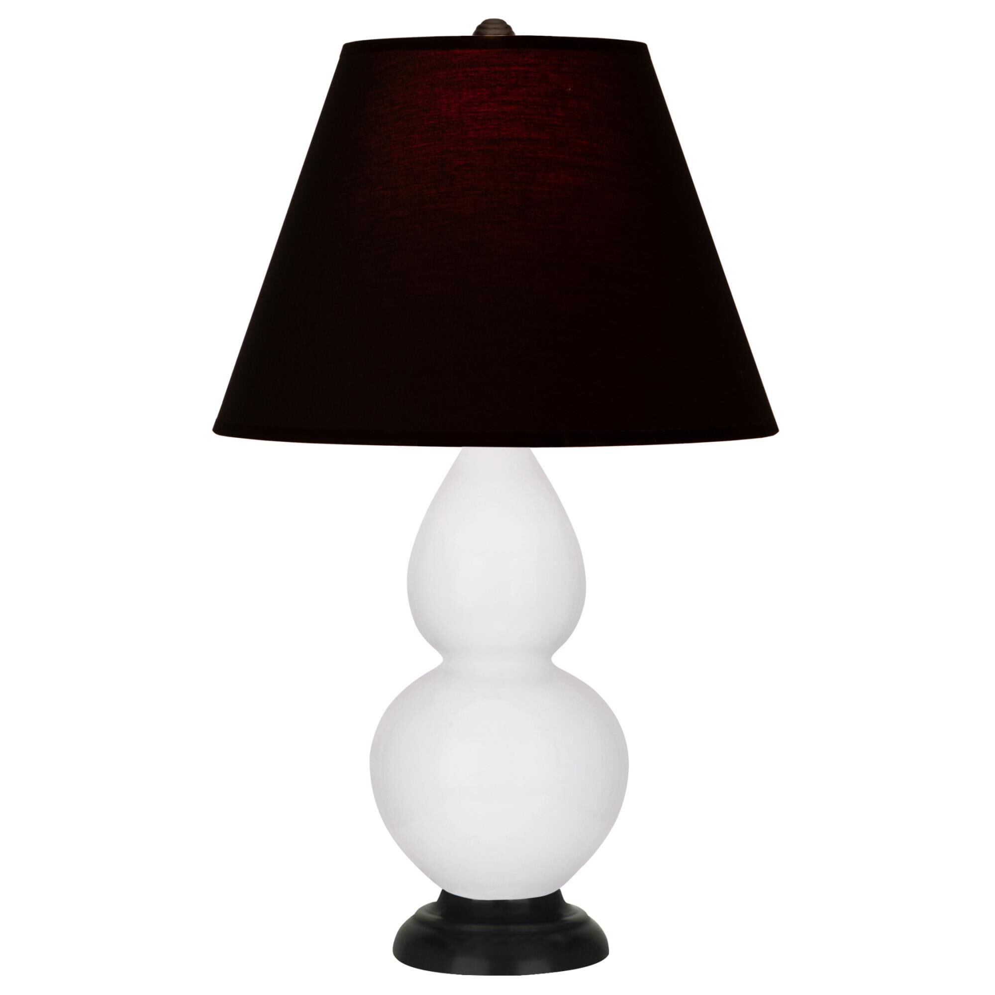 Shown in Daisy finish and Ink Black with Rose Red Lining Fabric shade and Deep Patina Bronze accent