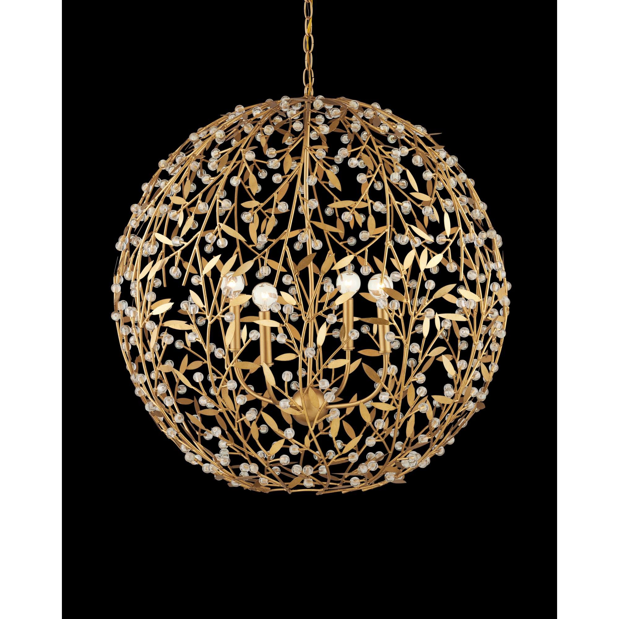 Secret Garden 30 Inch Chandelier by Currey and Company