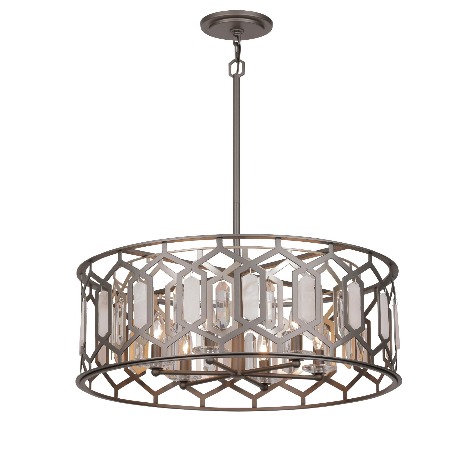 Hexly Large Pendant by Minka Lavery