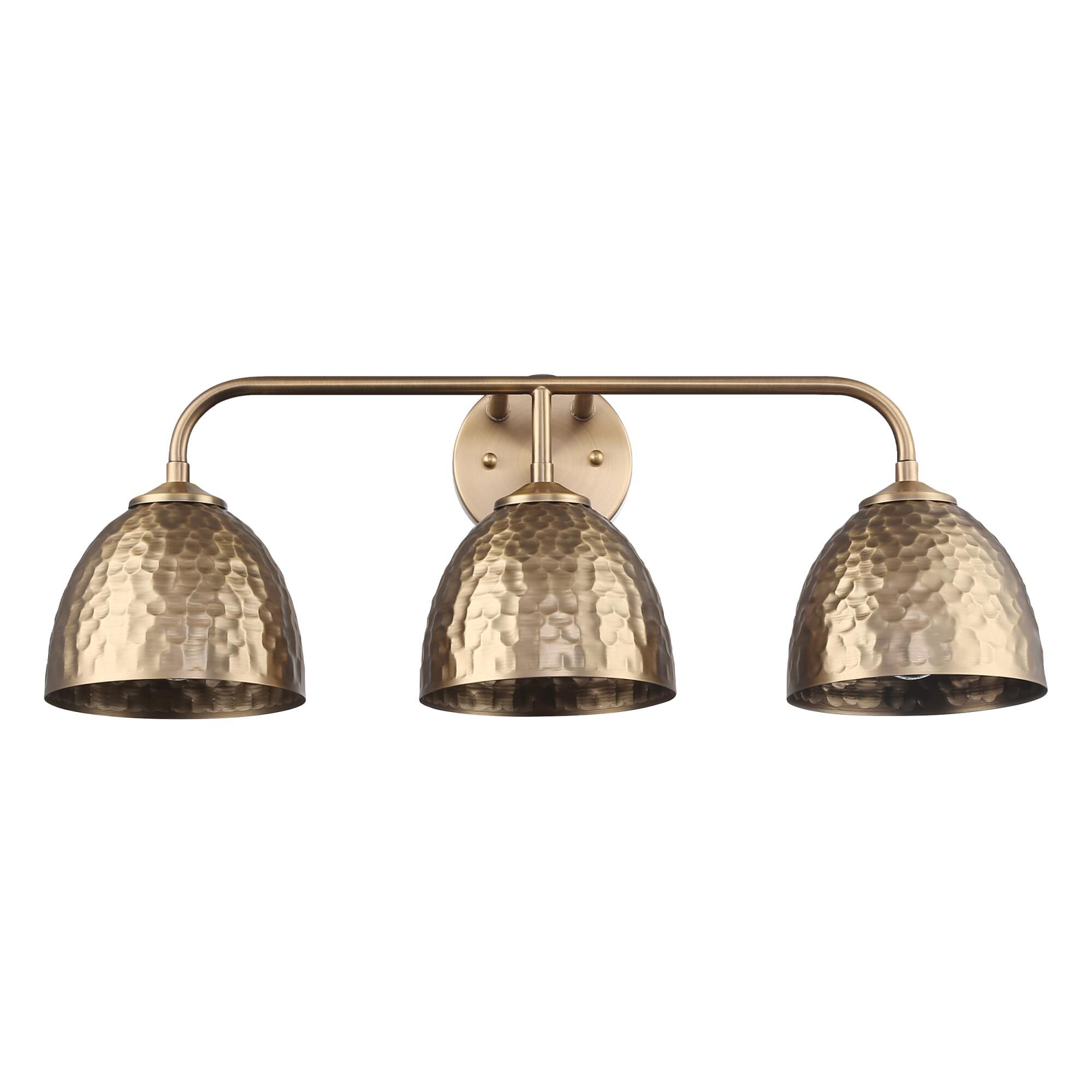 Shown in Modern Brass finish and Modern Brass shade