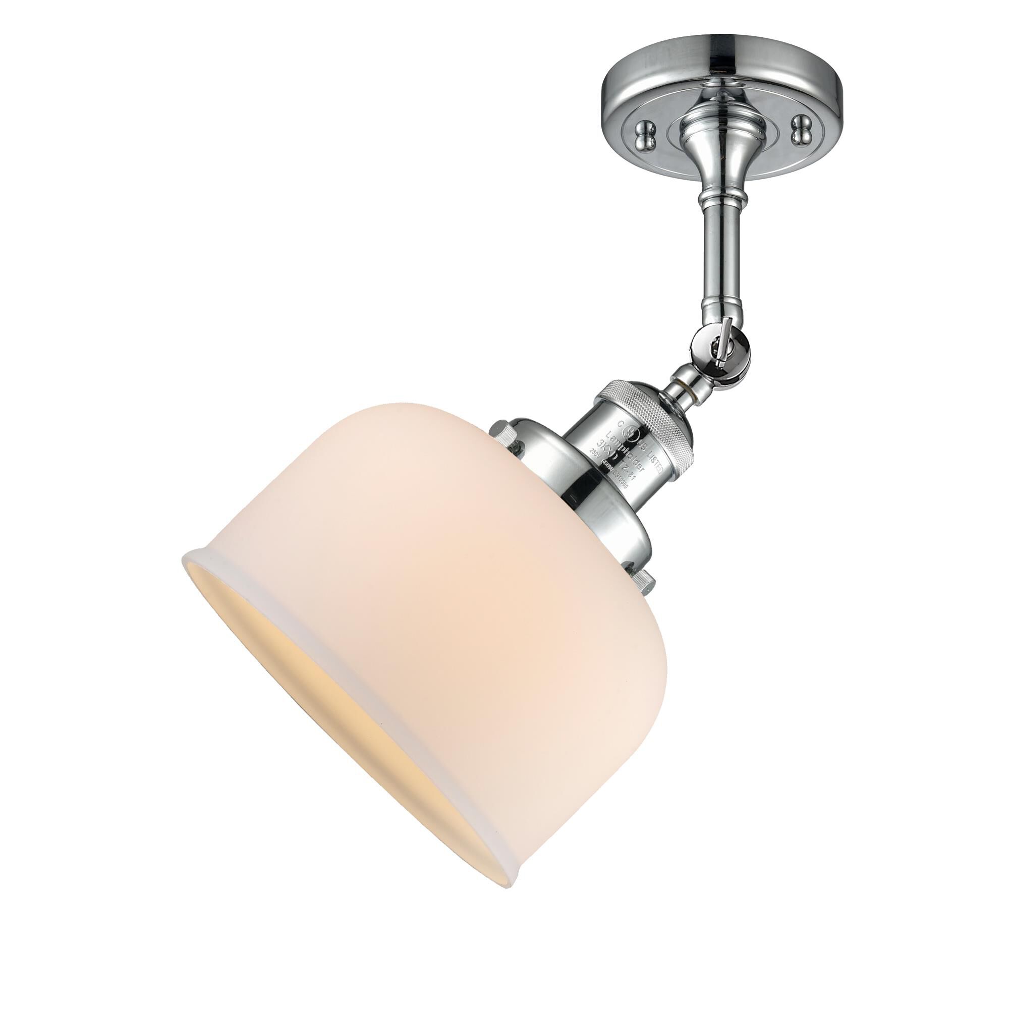 Bruno Marashlian Large Bell 8 Inch 1 Light Semi Flush Mount by Innovations Lighting