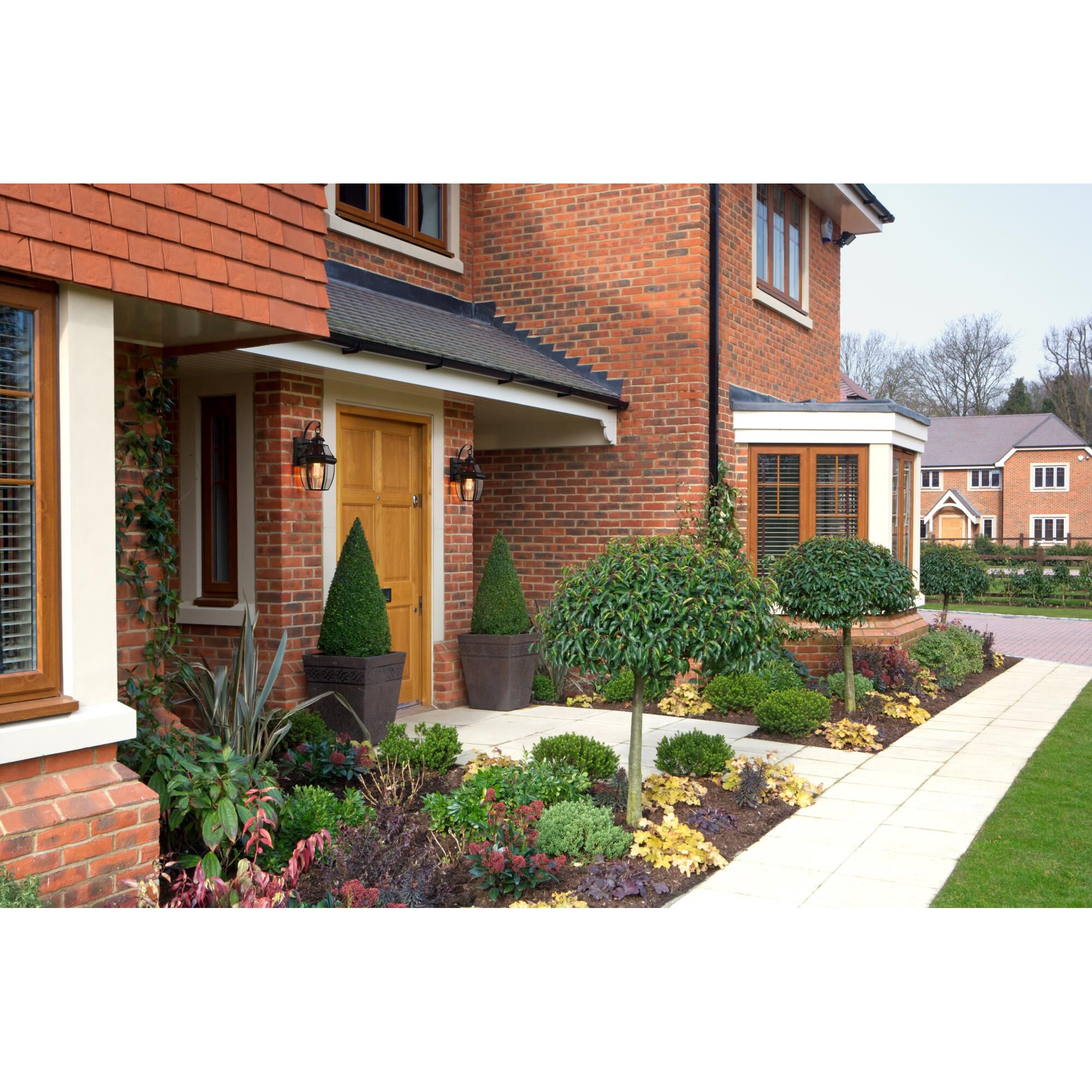 Shown in Black finish and Glass shade