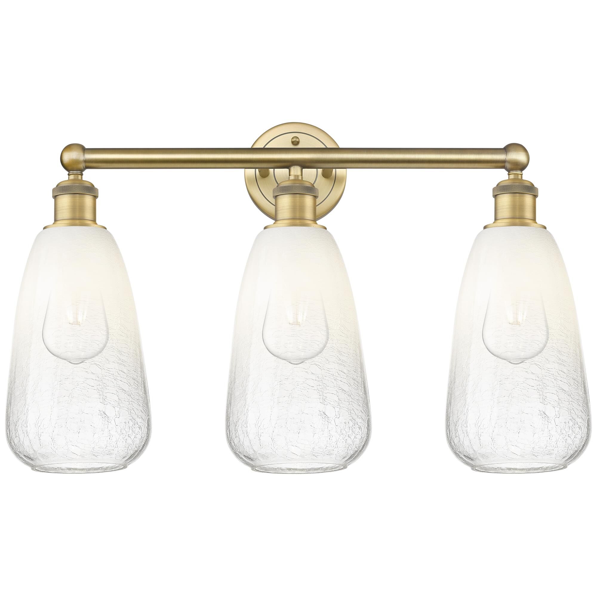 Shown in Brushed Brass finish and Opal glass