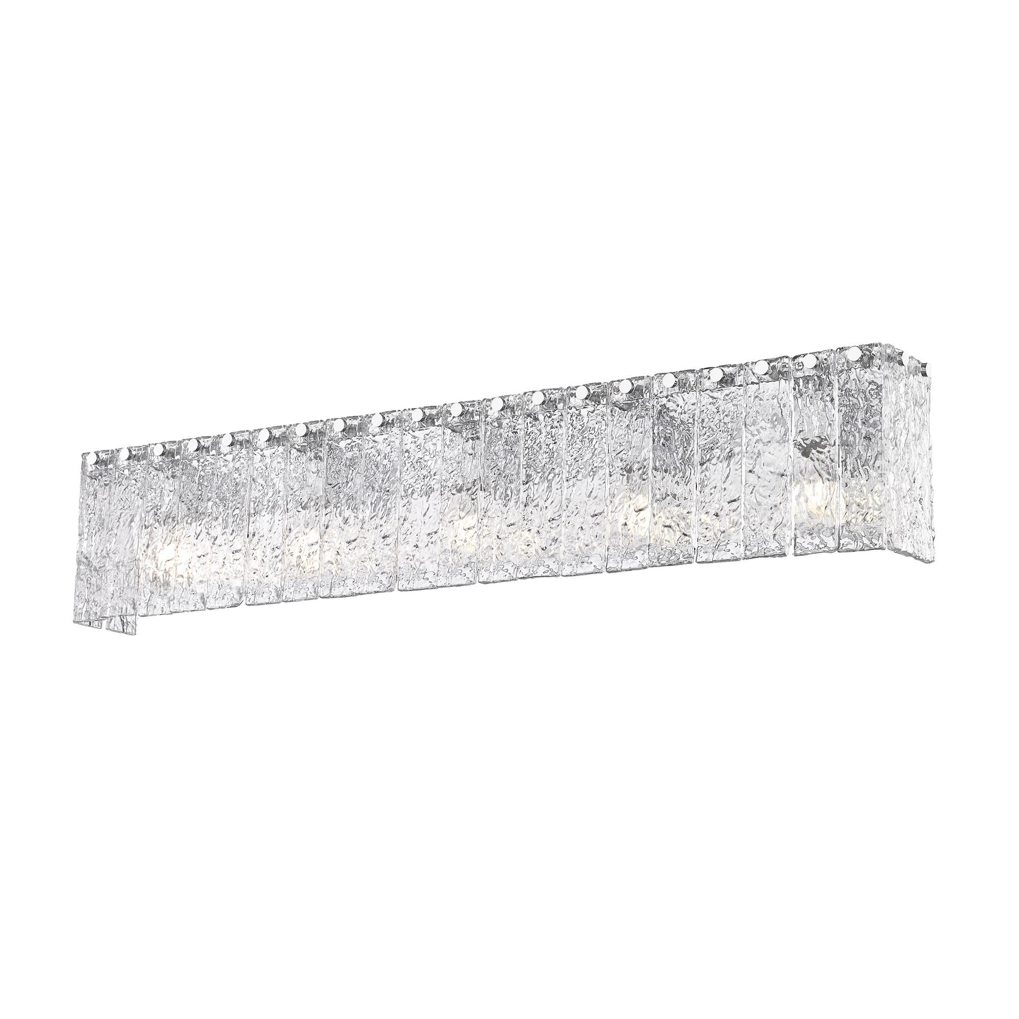 Shown in Chrome finish and Clear glass and Clear shade