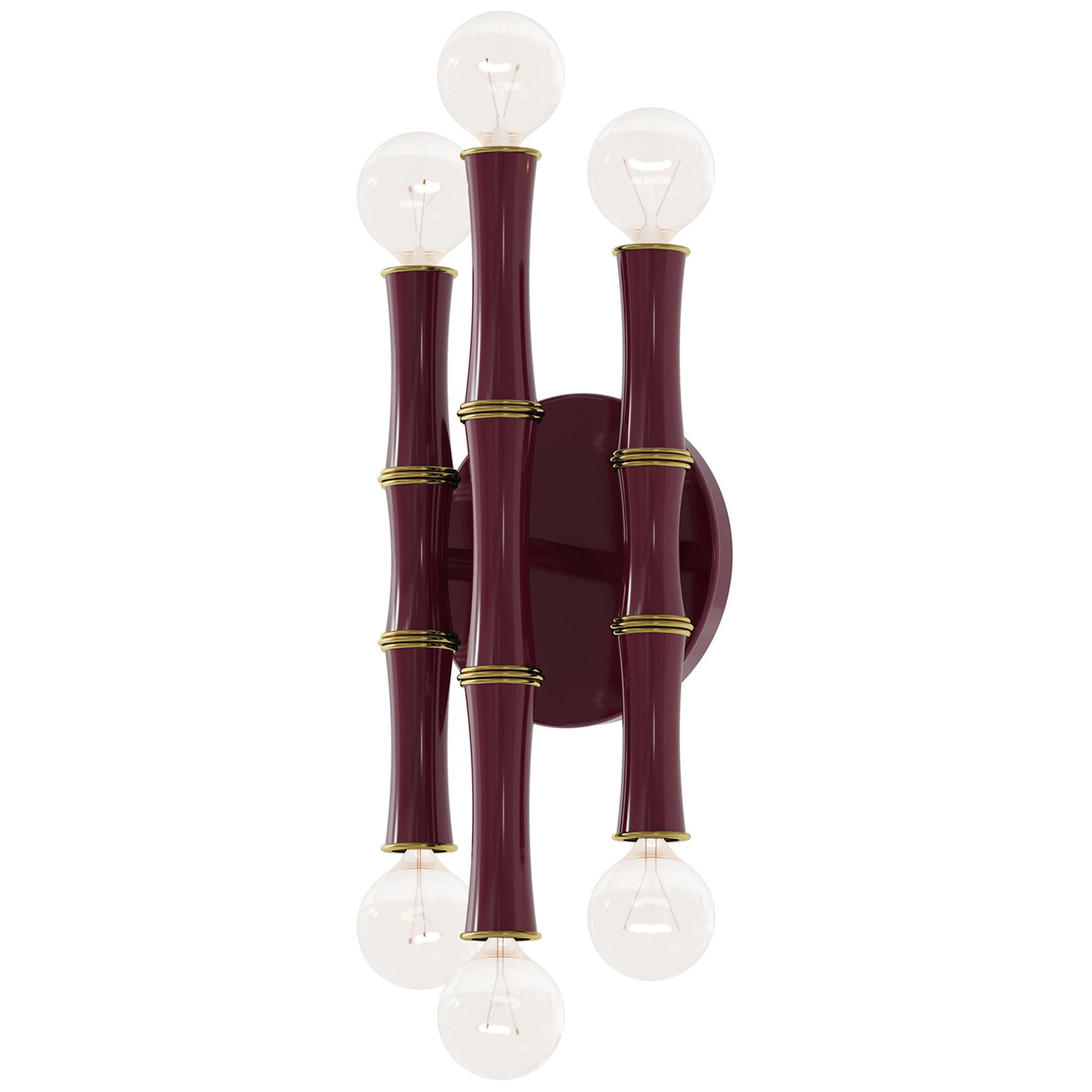 Shown in Sugar Plum finish and Modern Brass accent