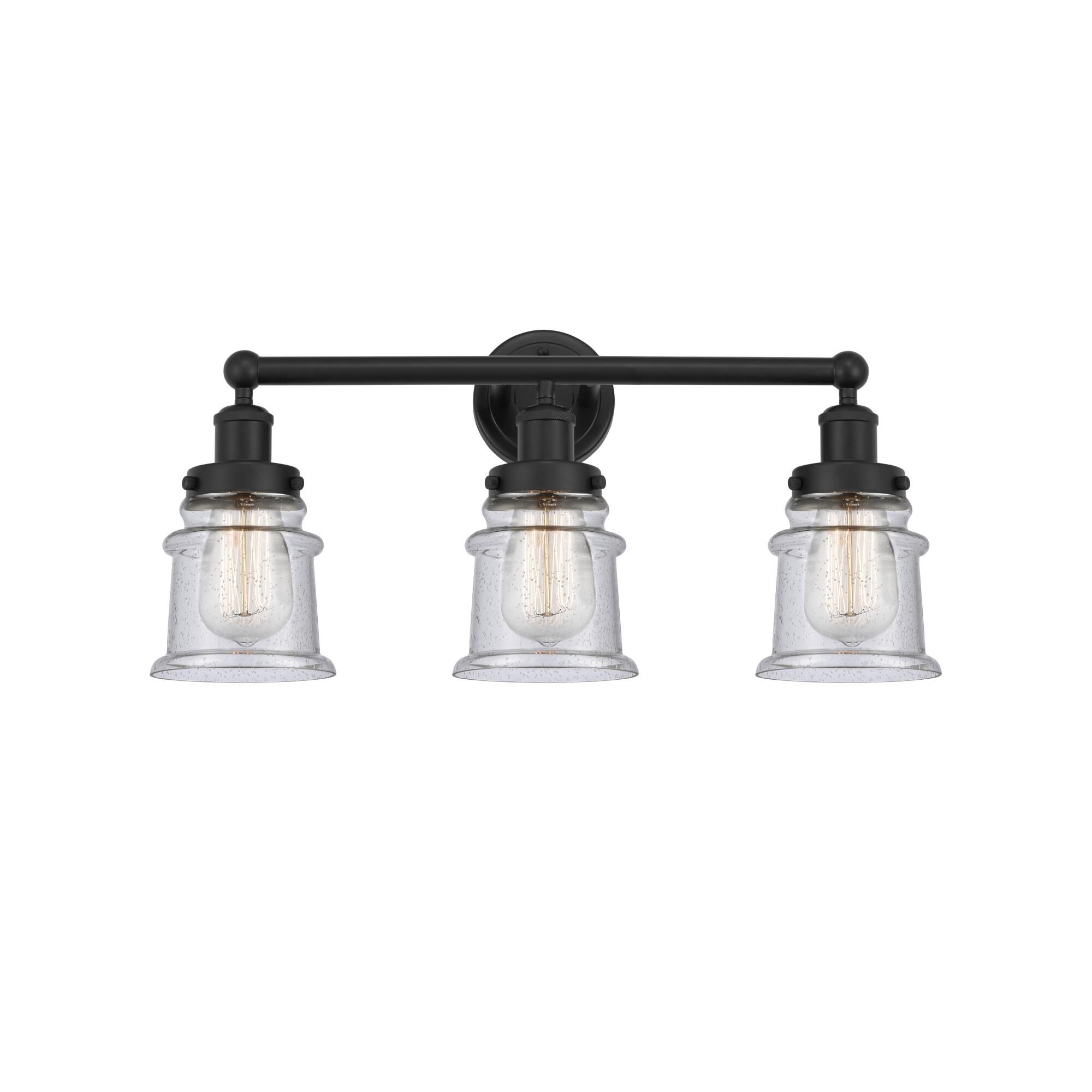 Shown in Matte Black, Seedy finish and Seedy glass and Seedy Glass shade