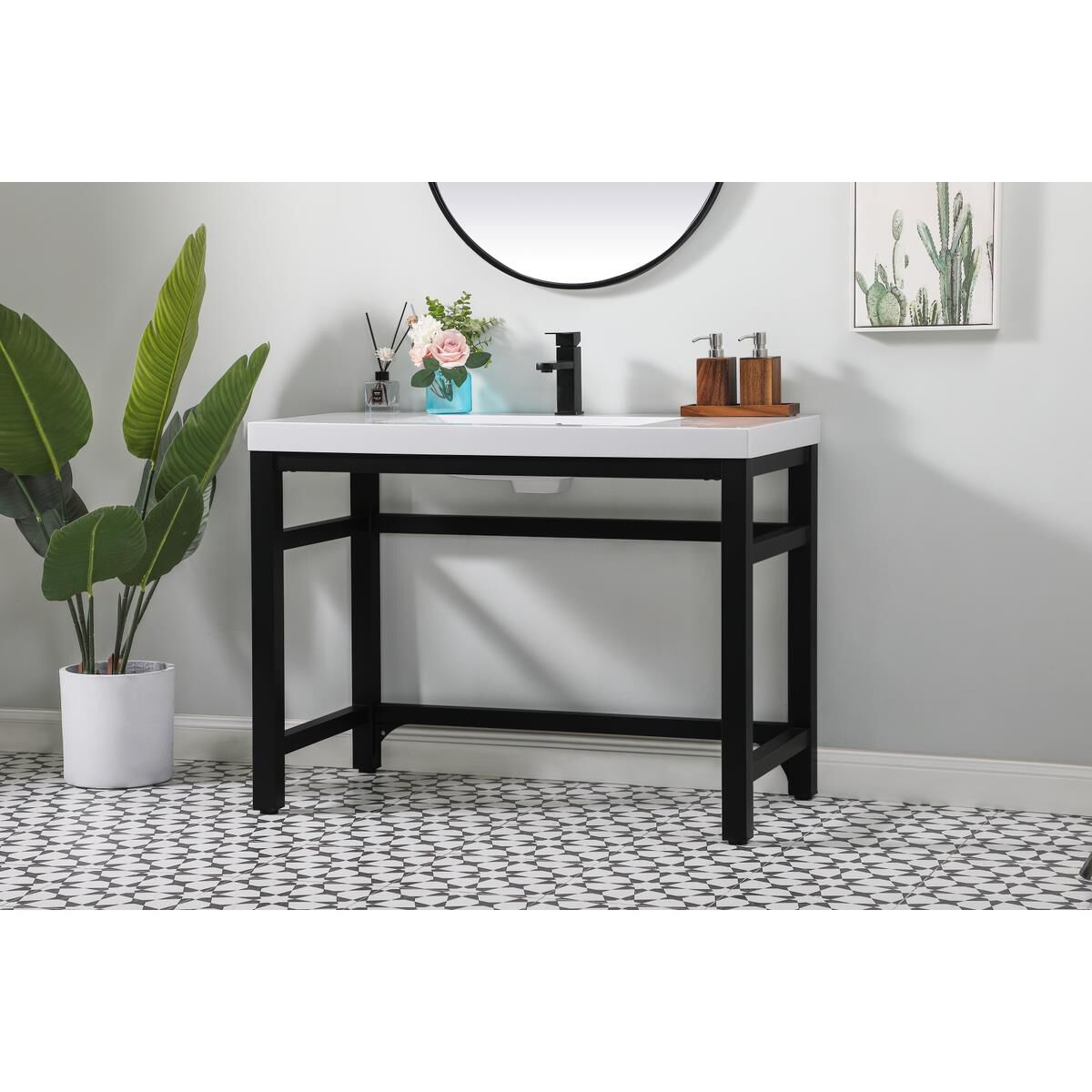 Shown in Black finish