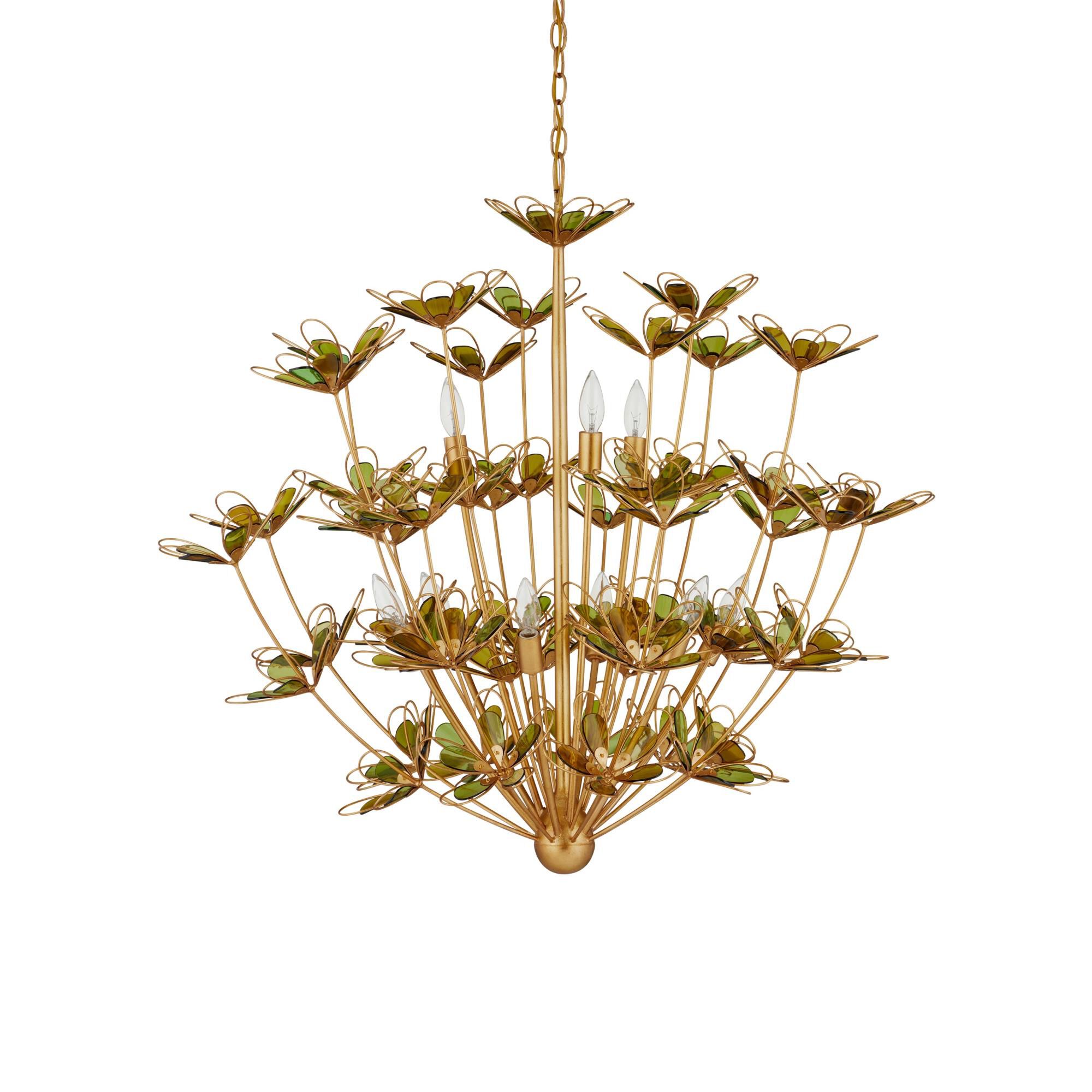 Shown in Contemporary Gold Leaf/Contemporary Gold/Green finish