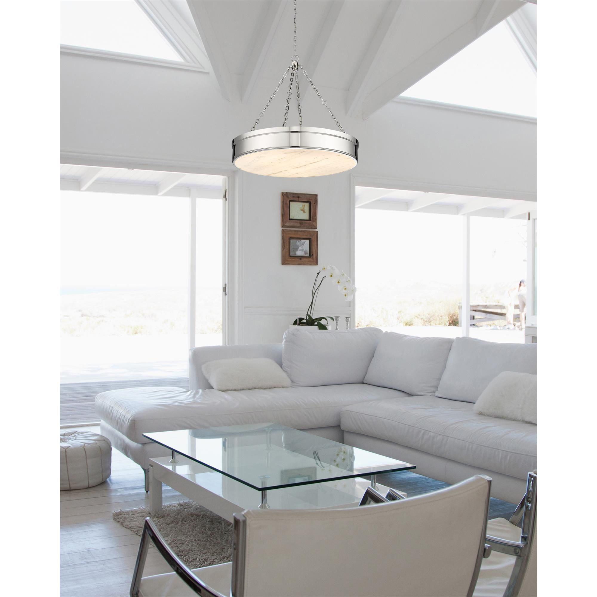 Anders 33 Inch 3 Light LED Chandelier by Z-Lite