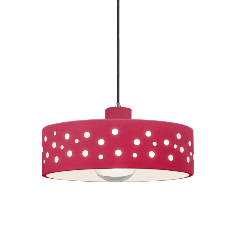 Perforated Dish 12 Inch Mini Pendant by Justice Design Group