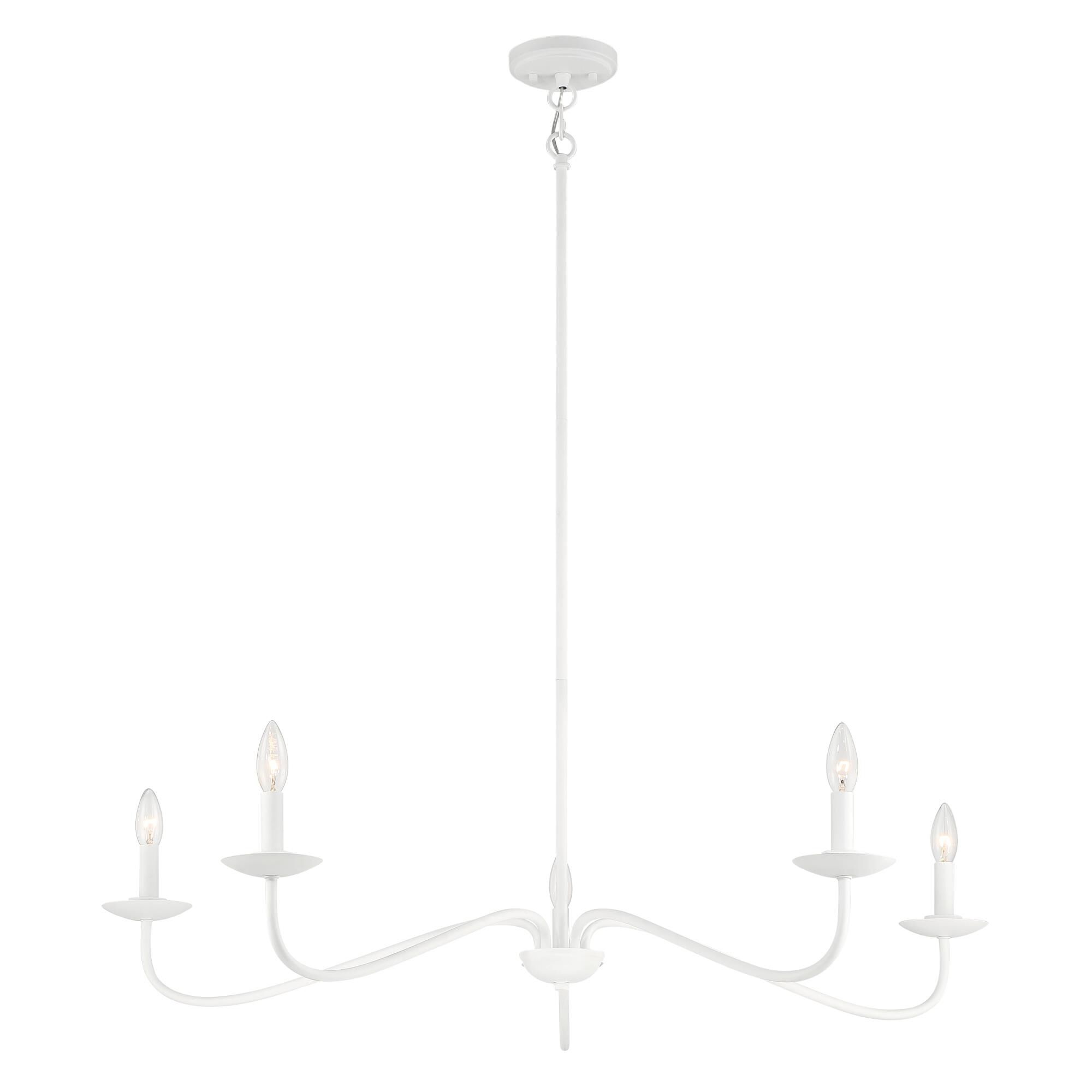 42 Inch 5 Light LED Chandelier by Meridian Lighting